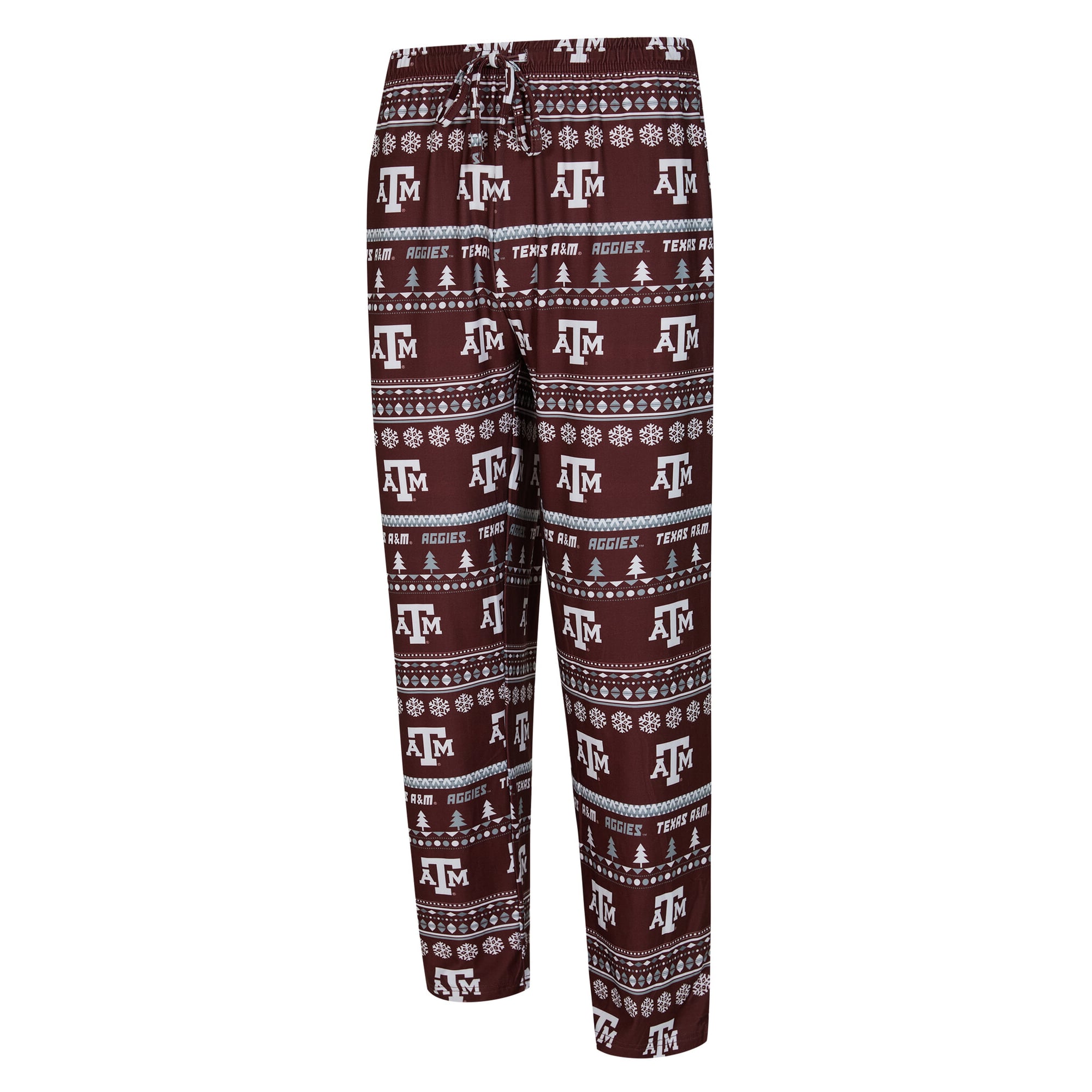 Men's Concepts Sport Maroon Texas A&M Aggies Ugly Sweater Long Sleeve Top and Pants Sleep Set