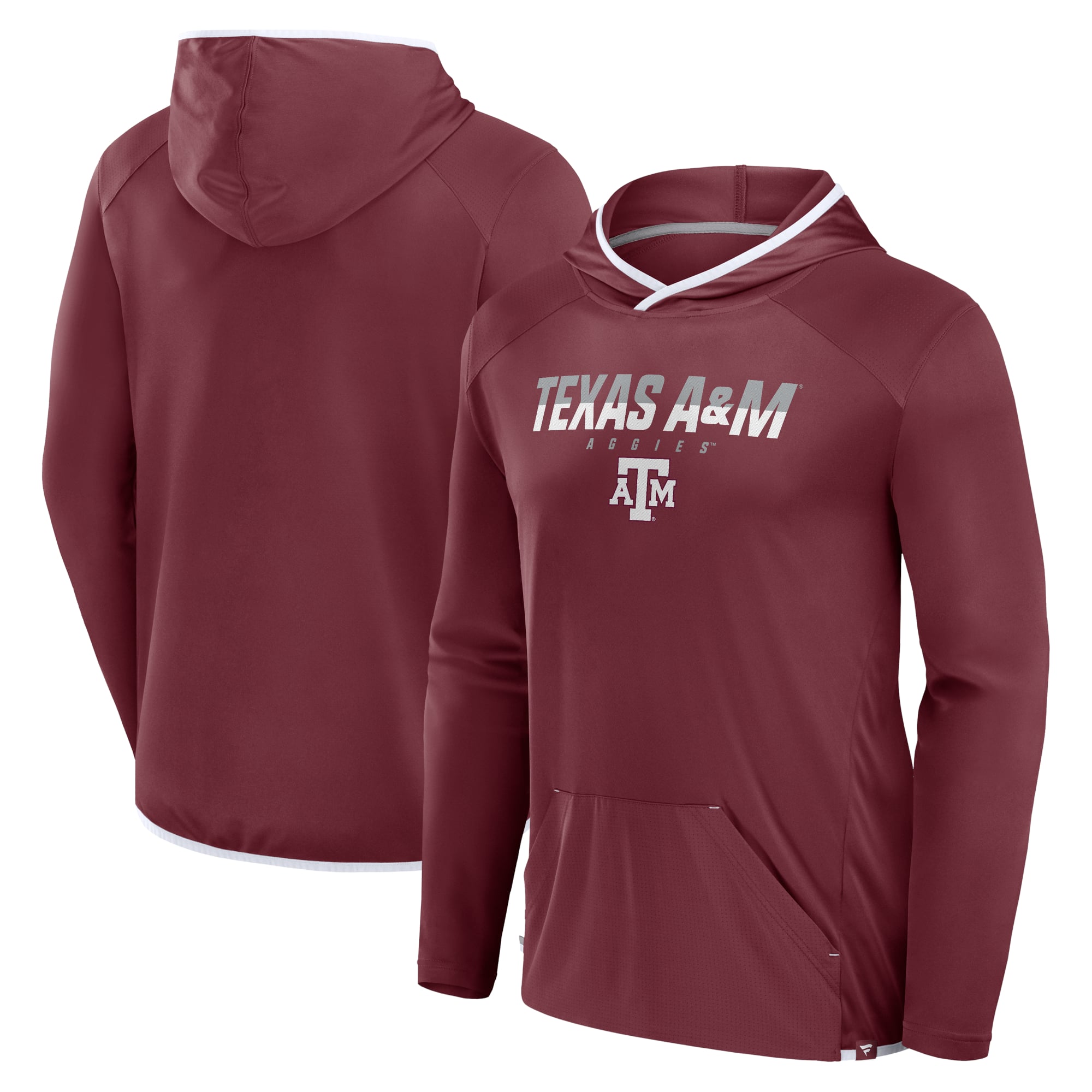 T-shirt à capuche Fanatics bordeaux/blanc Texas A&M Aggies pour homme