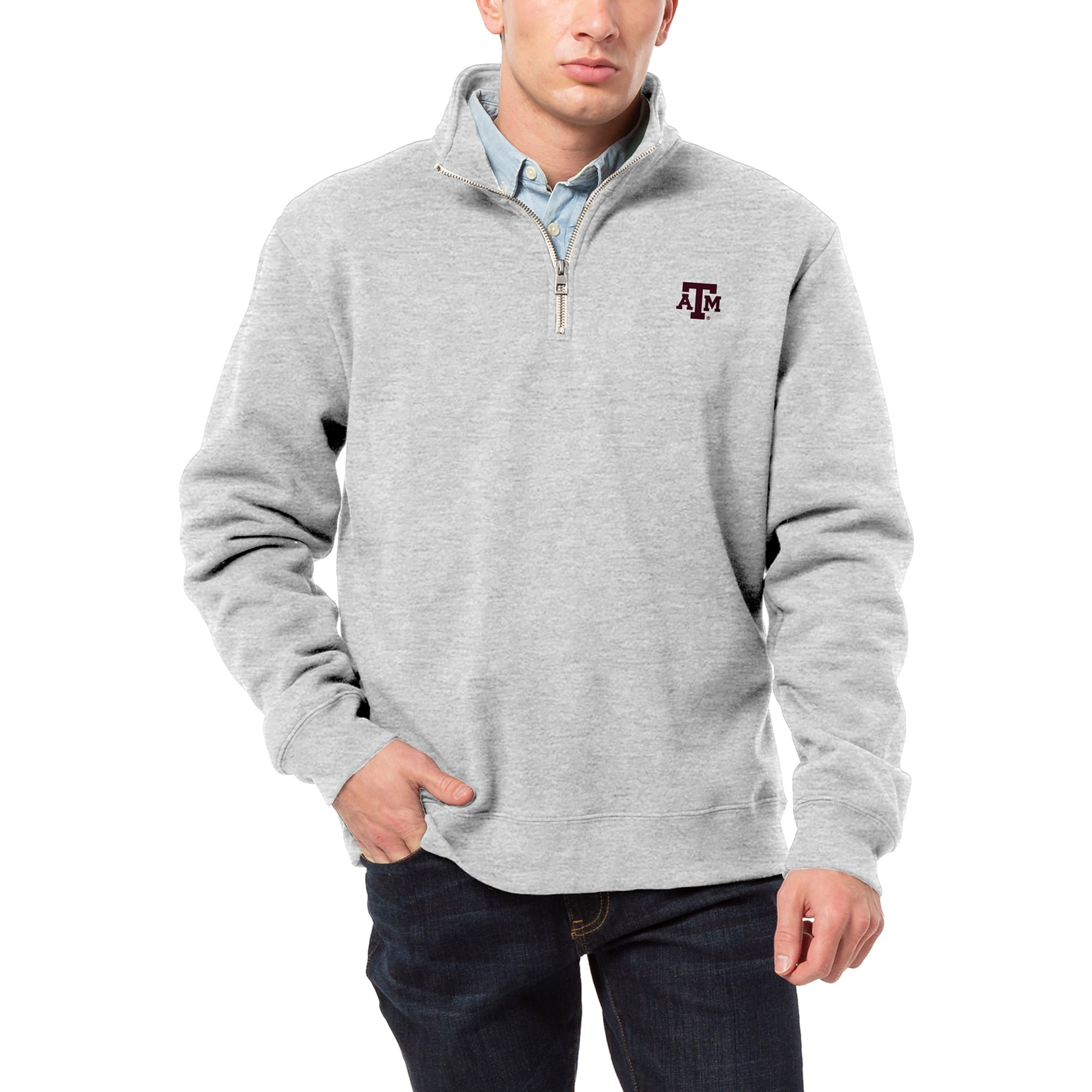 Men's League Collegiate Wear Heather Gray Texas A&M Aggies Essentials 2 ...