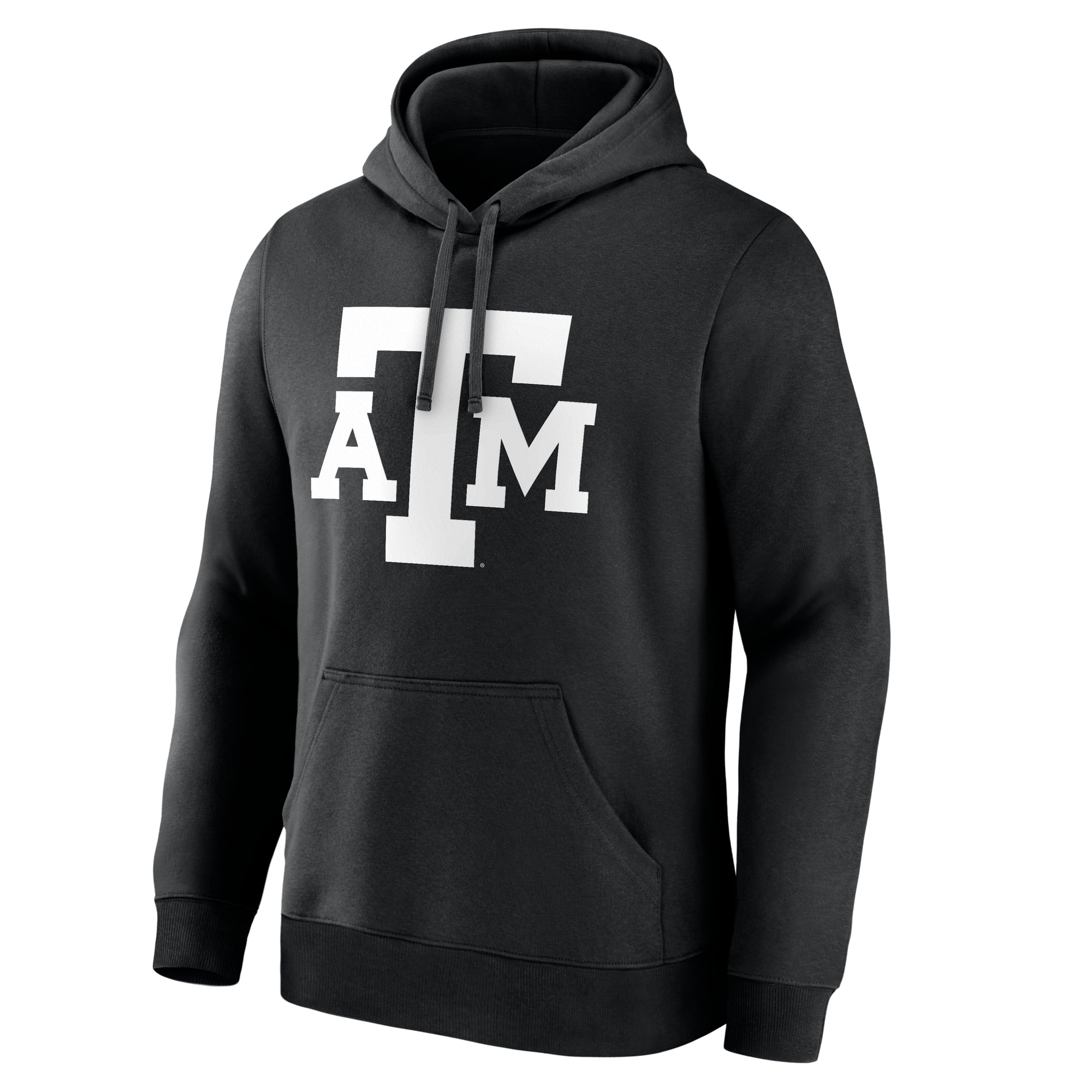 Men's Logo Athletic Black Texas A&M Aggies Primary Fleece Pullover Hoodie