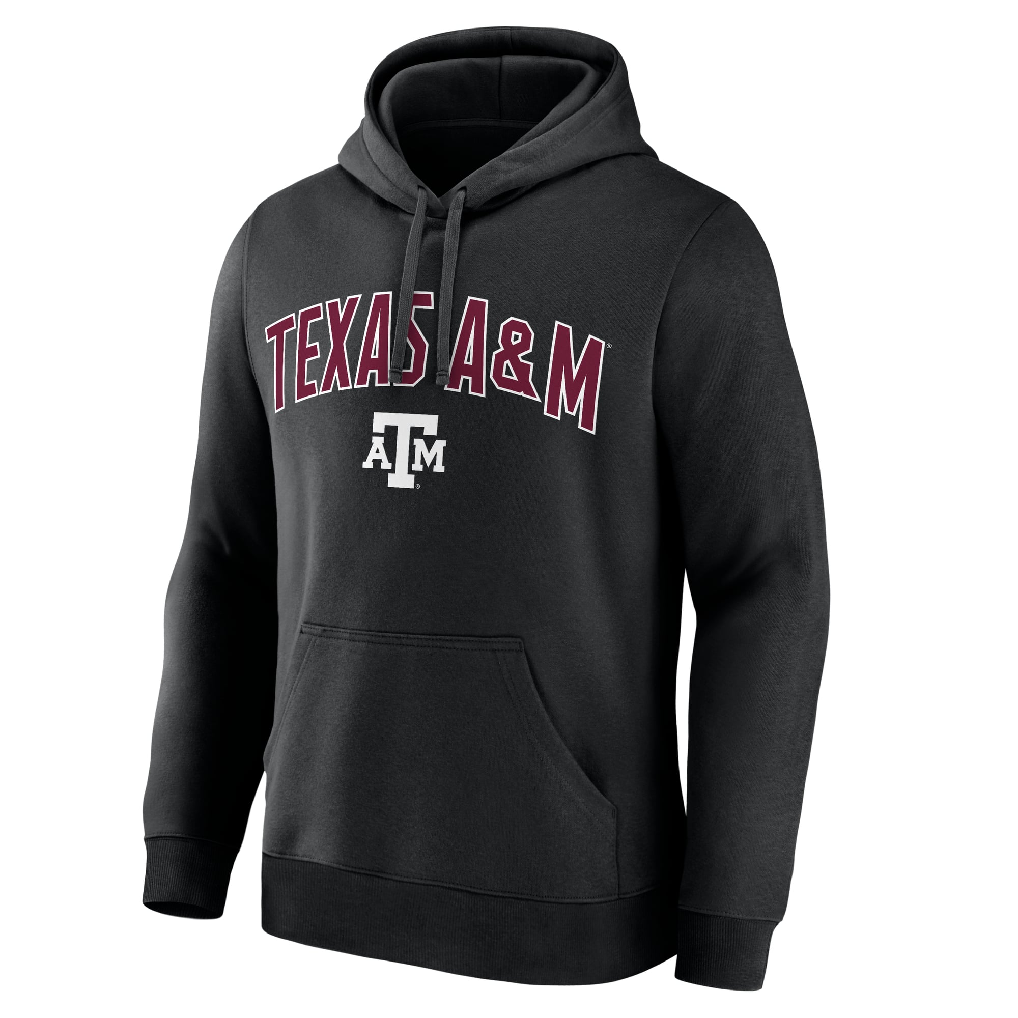 Sweat à capuche polaire noir logo Texas A&M Aggies pour homme
