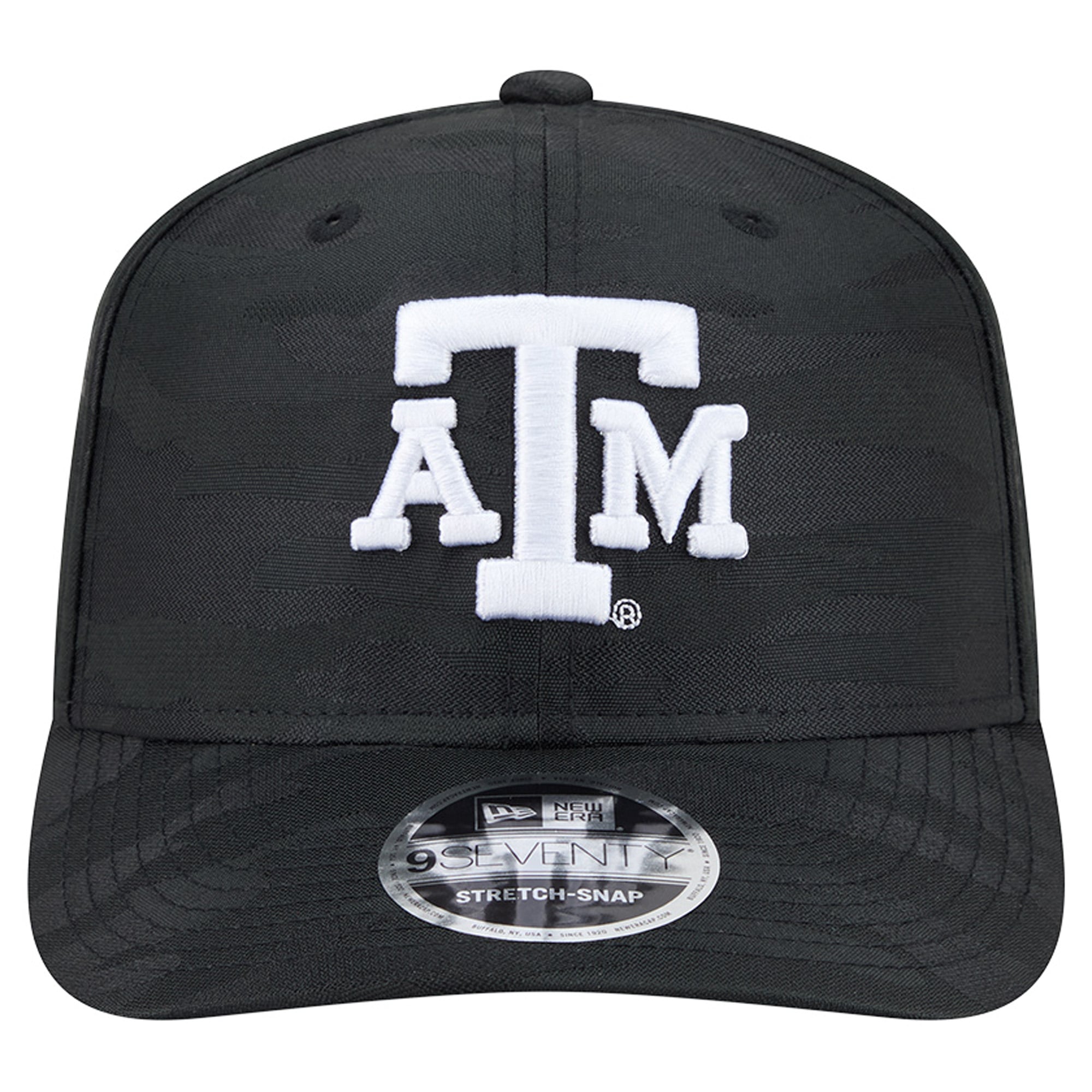 Men's New Era Black Texas A&M Aggies Perforated Camo 9SEVENTY Adjustable Hat
