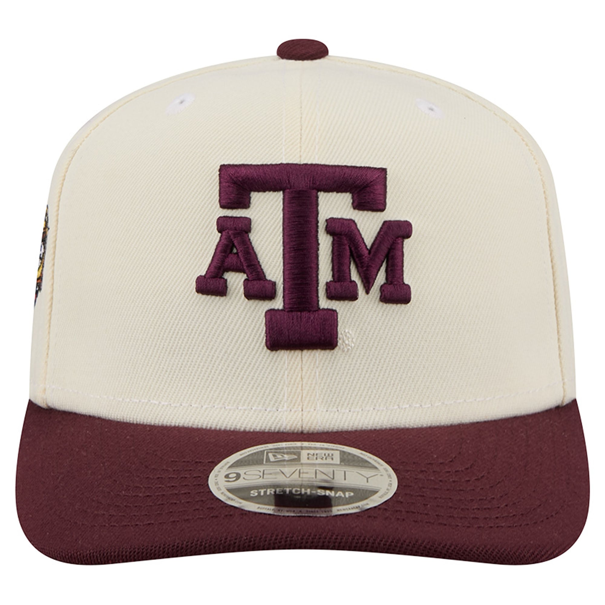 Men's New Era Cream/Maroon Texas A&M Aggies America's 250th 9SEVENTY Adjustable Hat