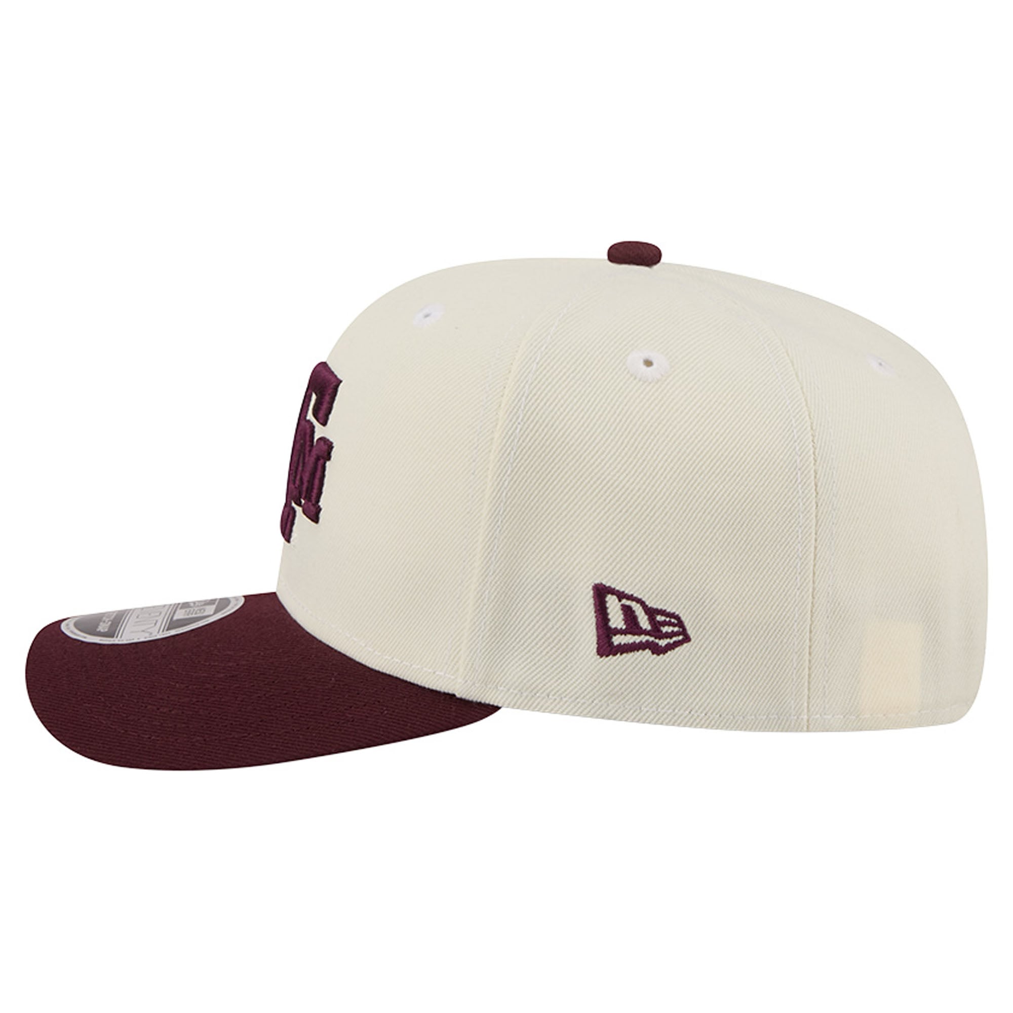 Men's New Era Cream/Maroon Texas A&M Aggies America's 250th 9SEVENTY Adjustable Hat