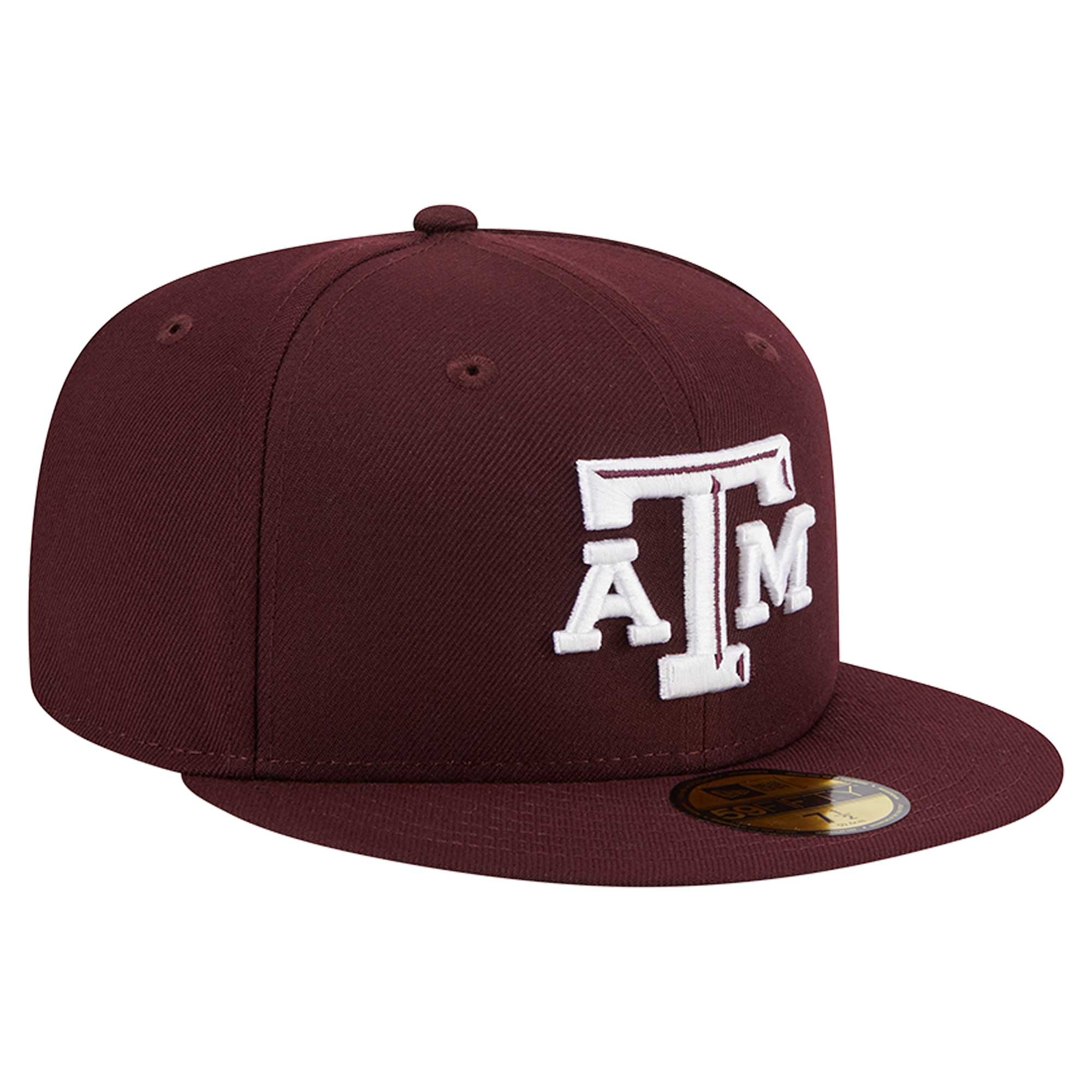 Men's New Era Maroon Texas A&M Aggies 59FIFTY Fitted Hat