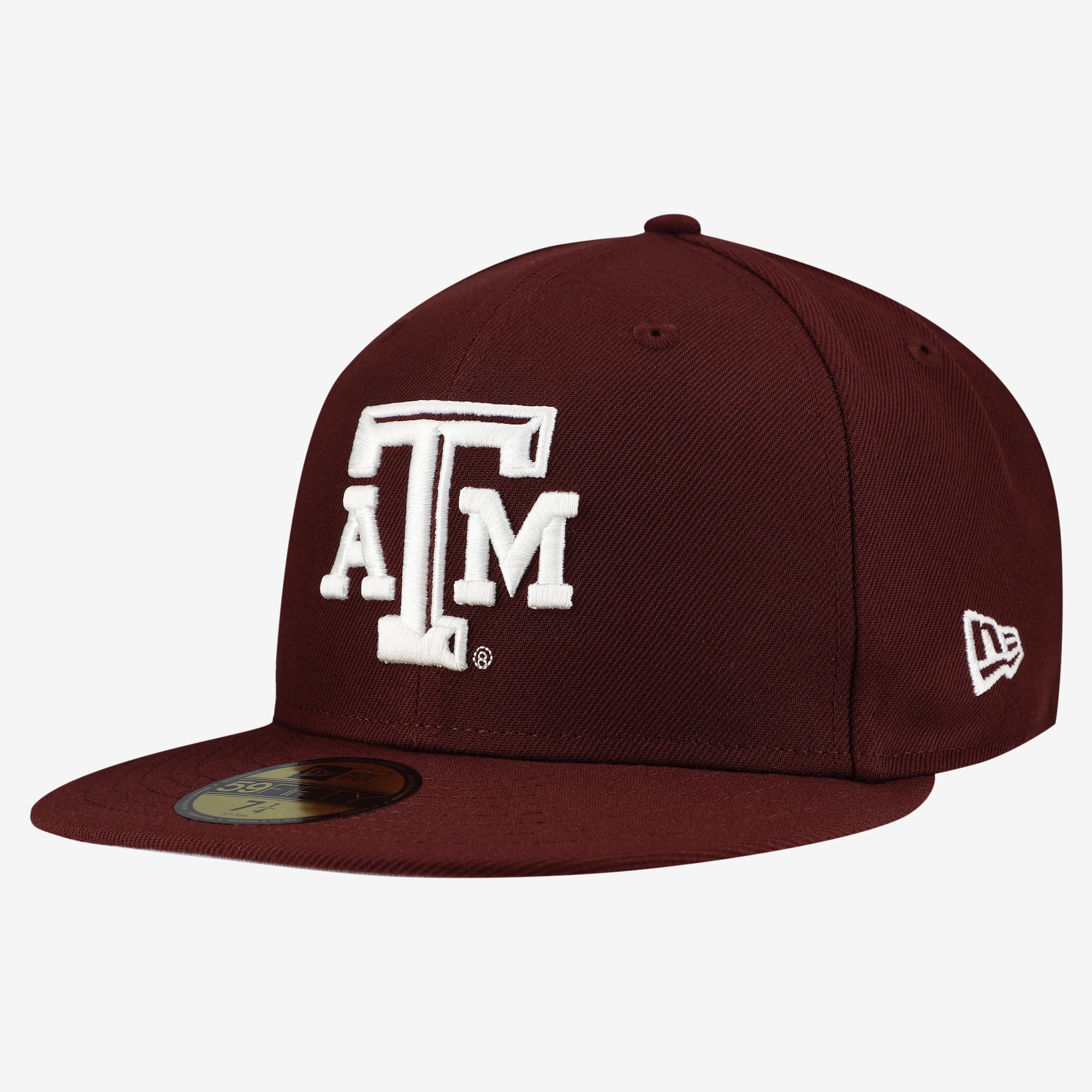 Casquette ajustée New Era 59FIFTY bordeaux pour homme, Texas A&M Aggies.