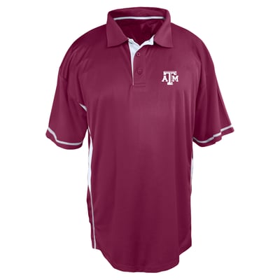 Texas A&M Aggies Profile Big & Tall Color Block Panel Polo Men's - Maroon