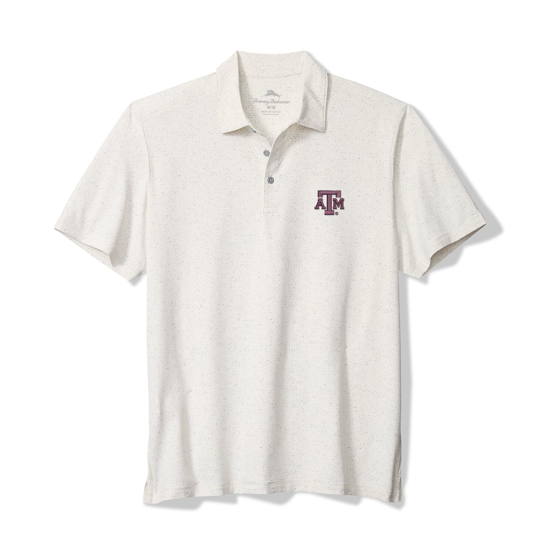 Men's Tommy Bahama White Texas A&M Aggies Palm Dunes IslandZone Polo