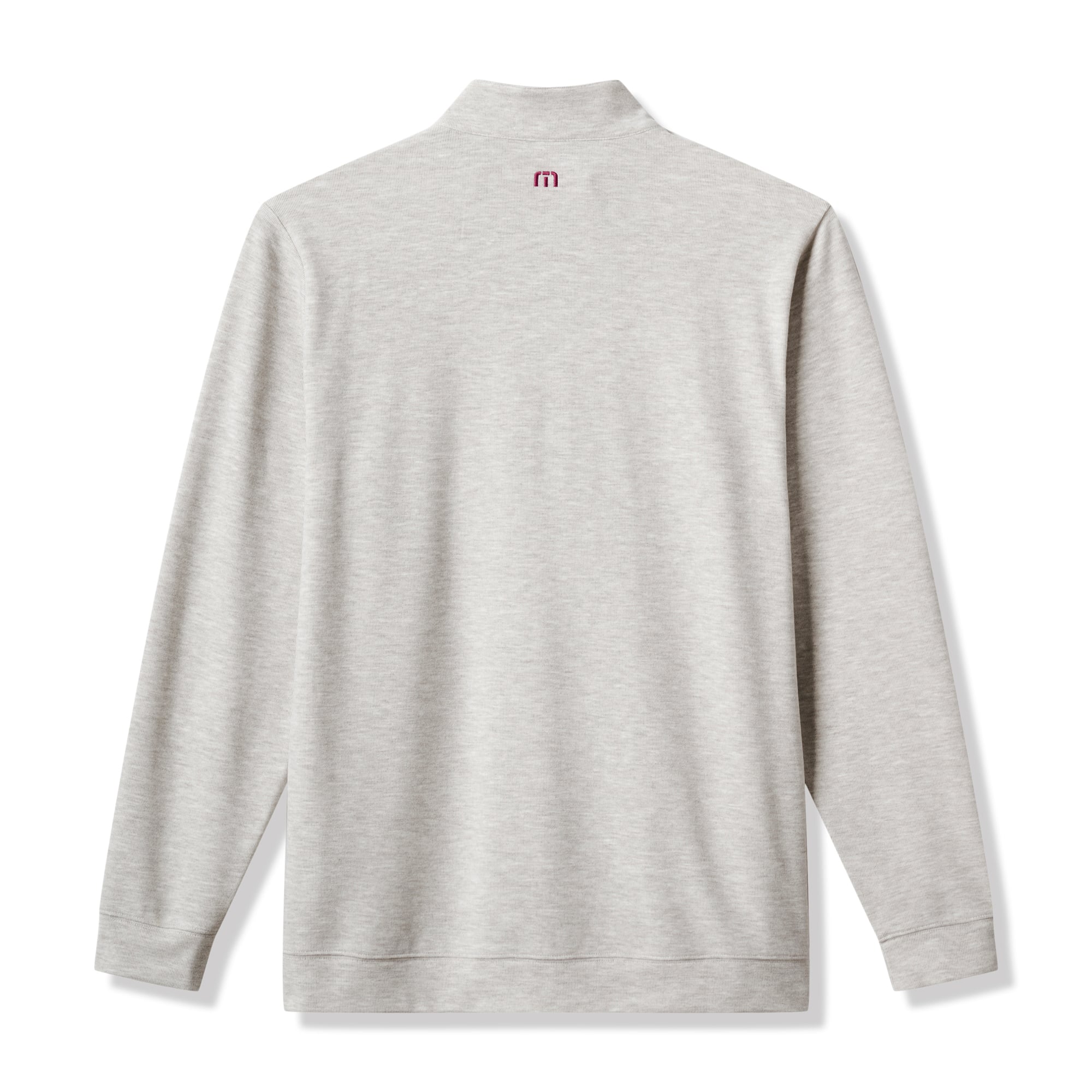 Men's TravisMathew Heather Gray Texas A&M Aggies Cloud Home Game Quarter-Zip Tri-Blend Pullover