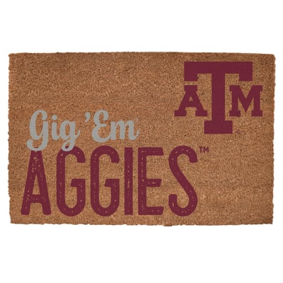 Texas A&M Aggies 20" x 30" Go Team Coir Door Mat

