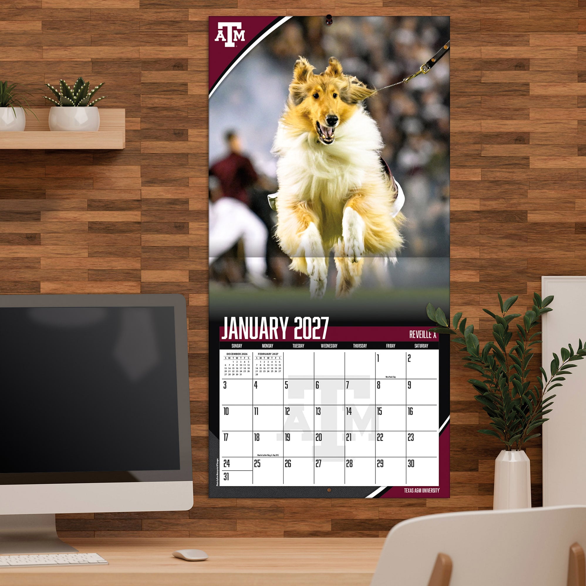 Texas A&M Aggies 2027 12” x 12” Team Wall Calendar