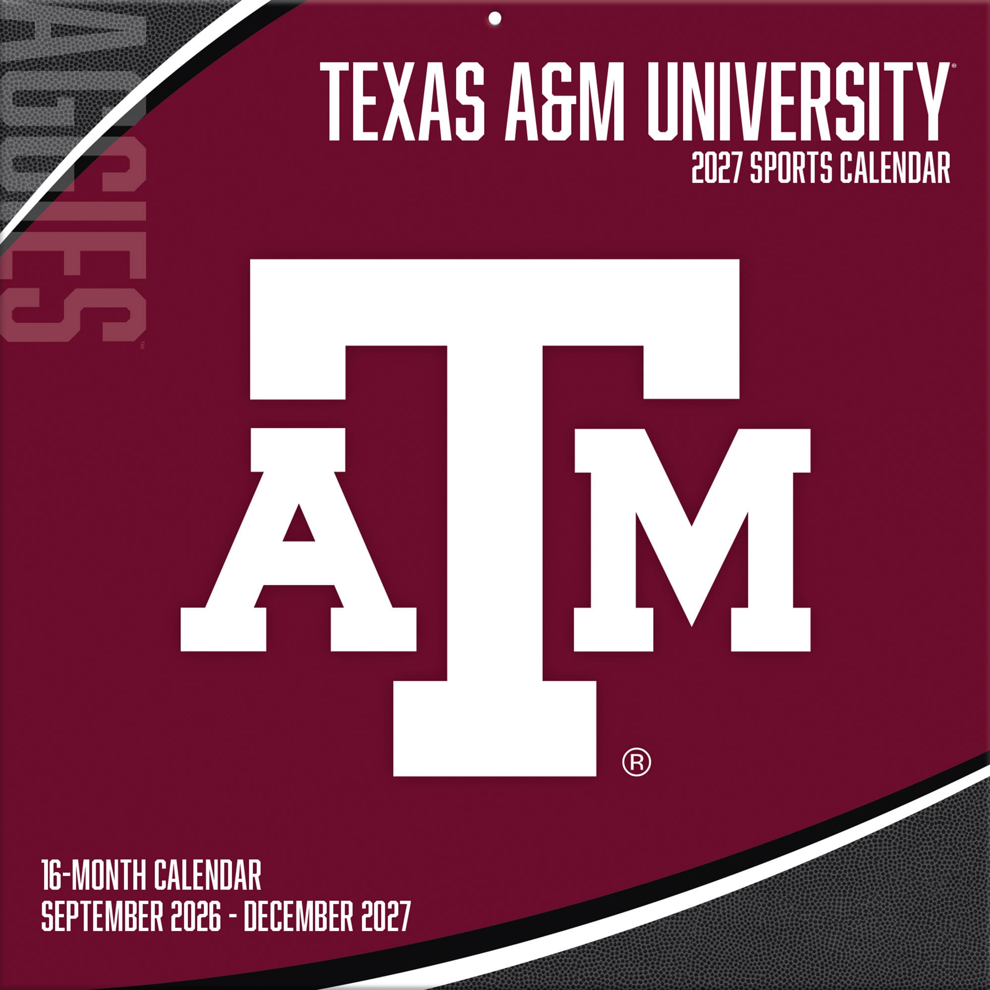 Texas A&M Aggies 2027 12” x 12” Team Wall Calendar