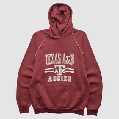 Texas A&M Aggies Russell 80s Hooded Pullover Sweatshirt - Maroon - XS by Fanatics Real Vintage