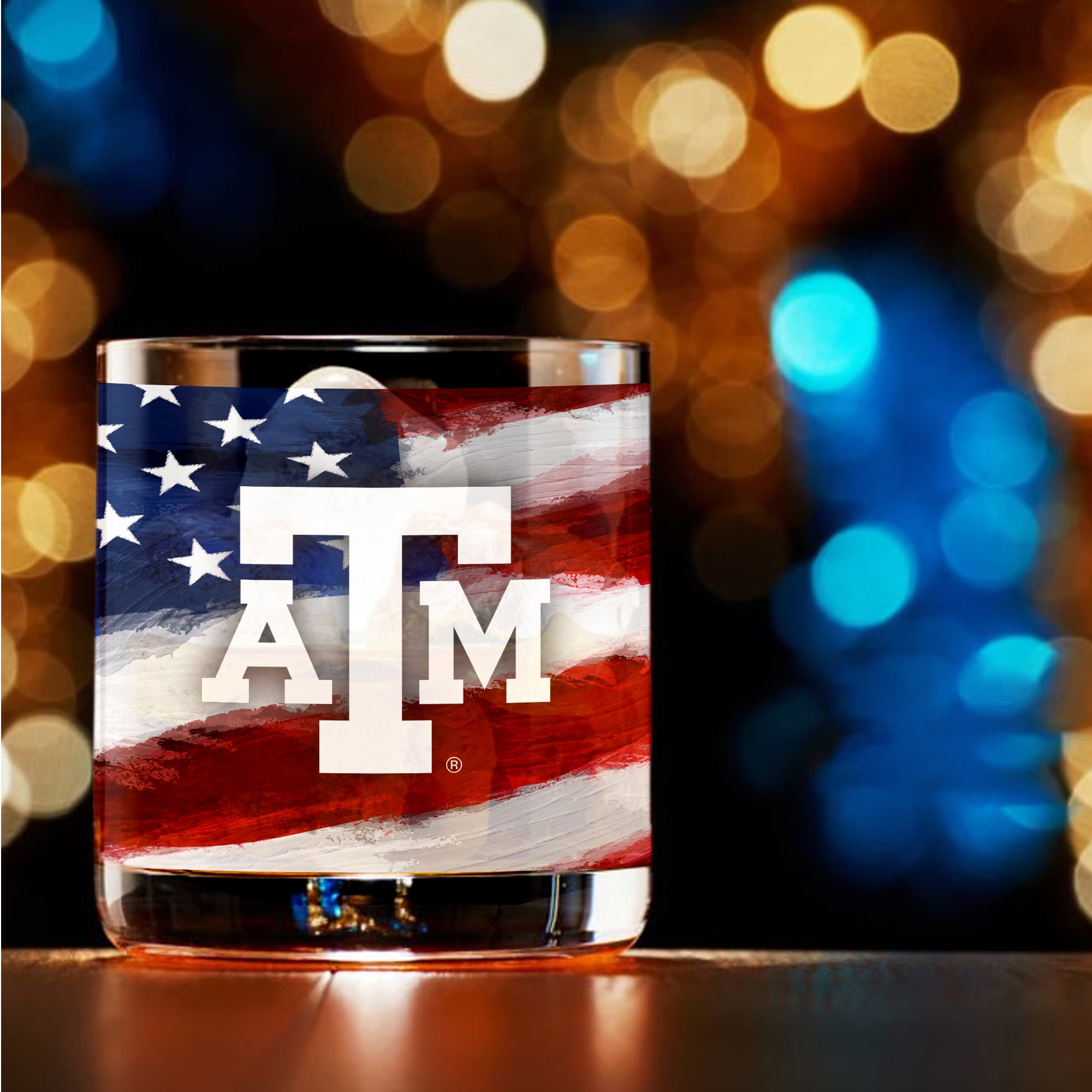 Ensemble de deux verres à whisky Americana de 414 ml (14 oz) aux couleurs des Texas A&M Aggies