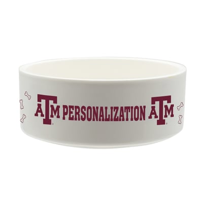 Texas A&M Aggies The Memory Company 35oz. Personalized Ceramic Pet Bowl
