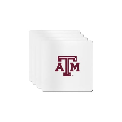 Texas A&M Aggies The Memory Company Square Ceramic Coaster Set