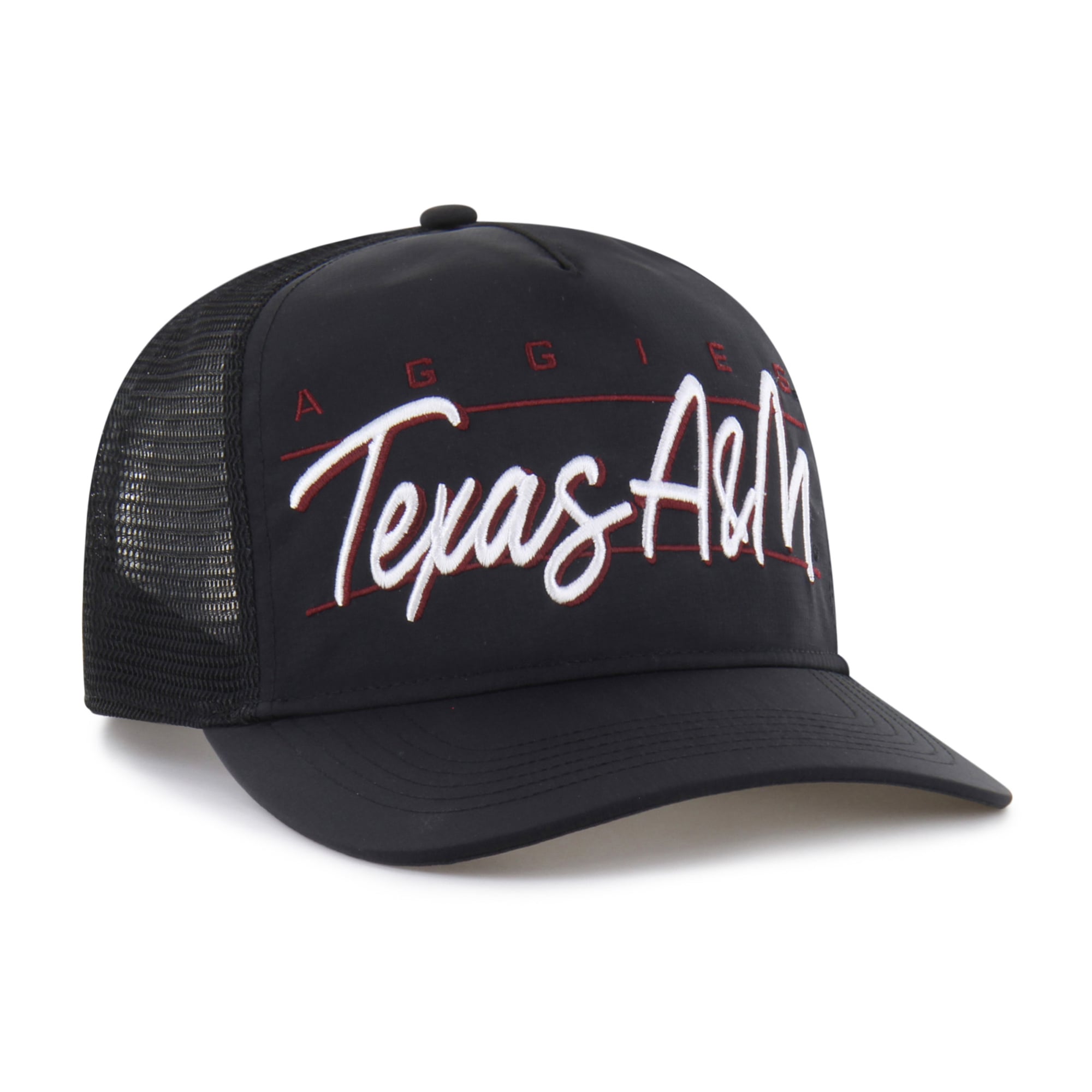 Casquette unisexe noire '47 Texas A&M Aggies brrr° Condor Mesh Hitch ajustable