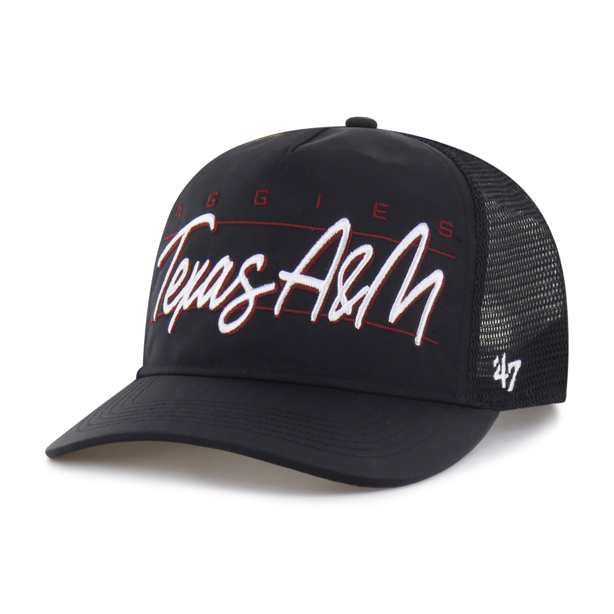 Casquette unisexe noire '47 Texas A&M Aggies brrr° Condor Mesh Hitch ajustable
