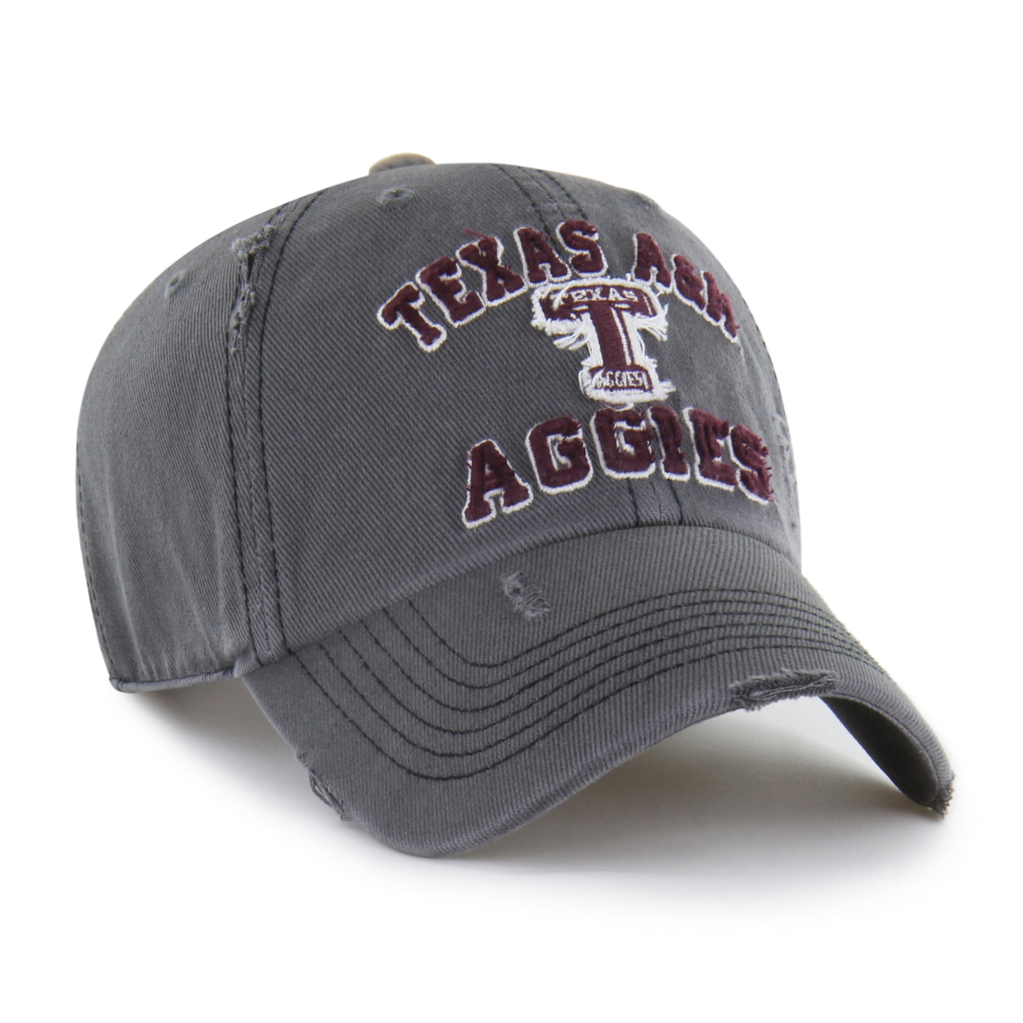 Unisex '47  Charcoal Texas A&M Aggies Well-Worn Seymore Clean Up Adjustable Hat