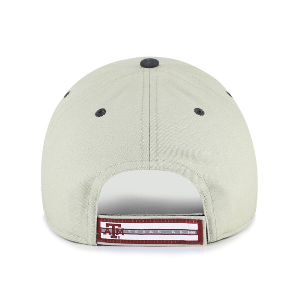 Casquette unisexe ajustable '47 grise/noire Texas A&M Aggies MVP à inscription demi-bloc