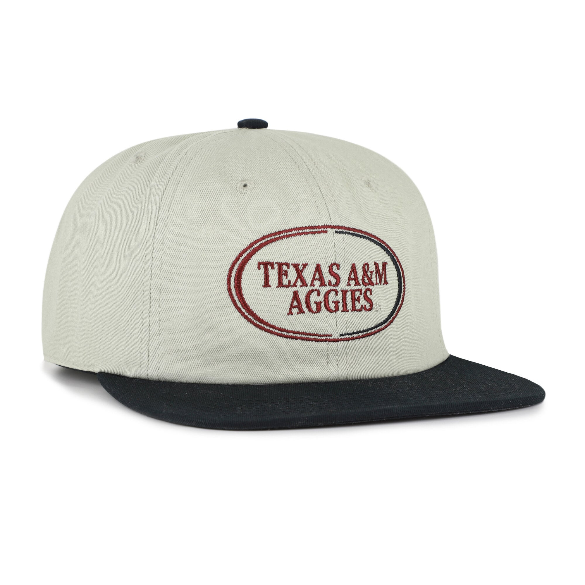 Casquette unisexe '47 grise/noire Texas A&M Aggies à logo ovale et fermeture snapback