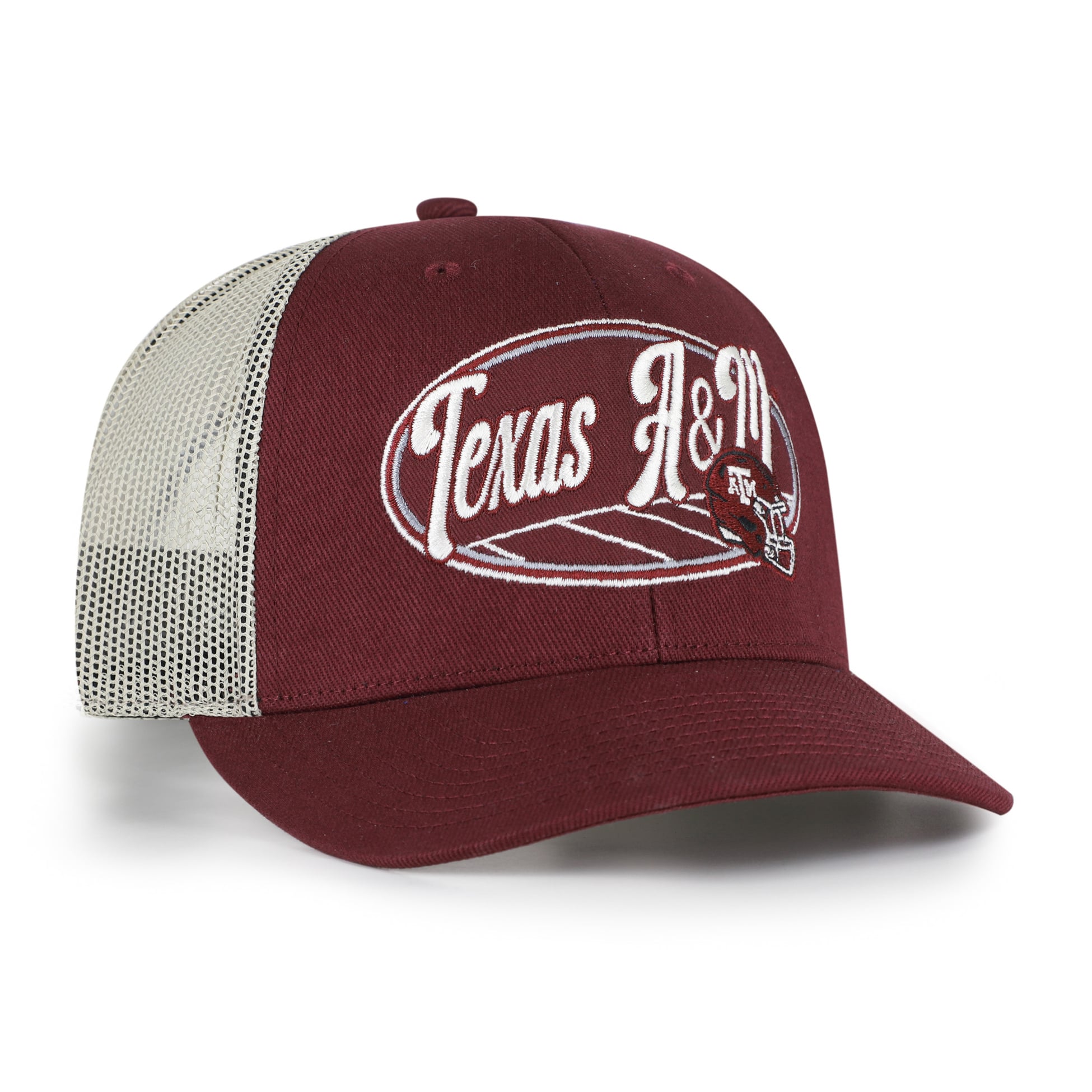 Casquette trucker unisexe '47 Maroon Texas A&M Aggies Enfield ajustable
