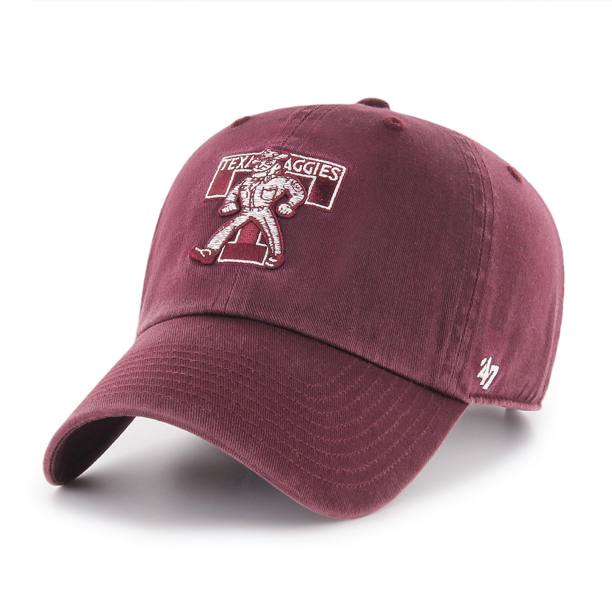 Unisex '47 Maroon Texas A&M Aggies Mascot Clean Up Adjustable Hat
