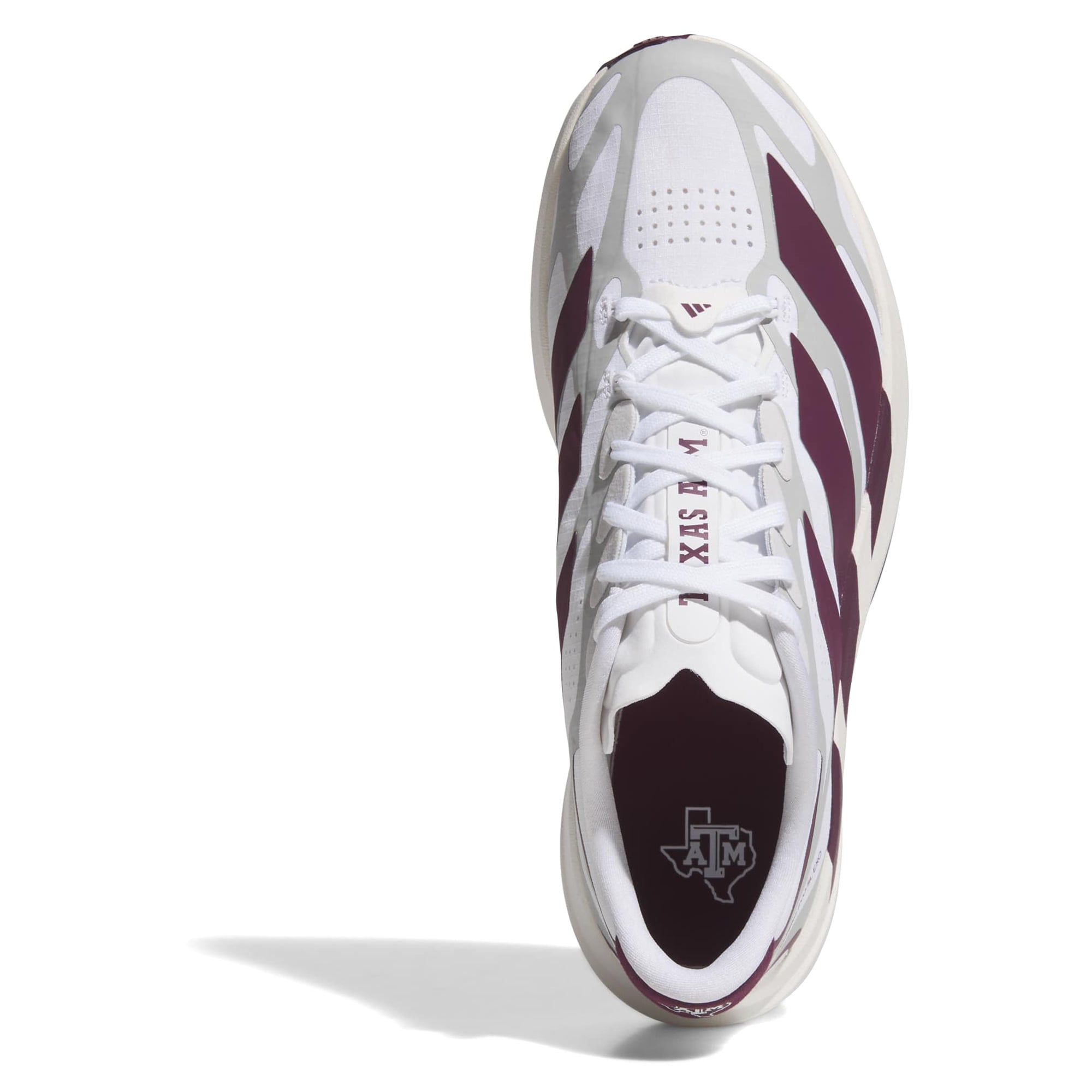 Unisex adidas White Texas A&M Aggies Adizero EVO SL EXO Sneakers