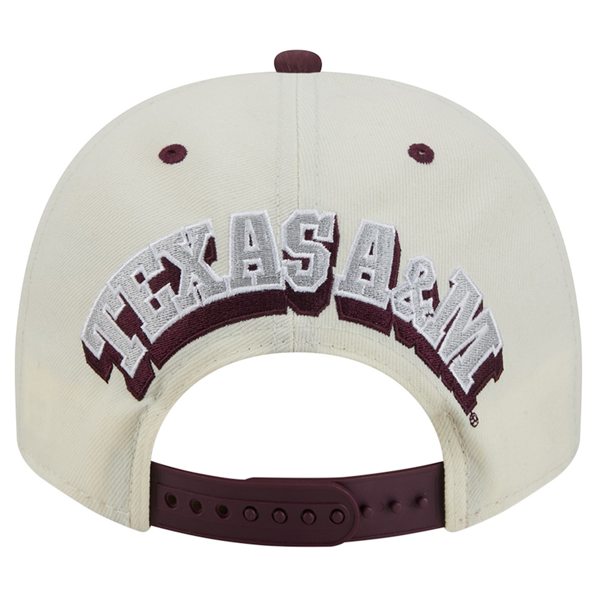 Unisex New Era White/Maroon Texas A&M Aggies A-Frame 9FIFTY Snapback Hat
