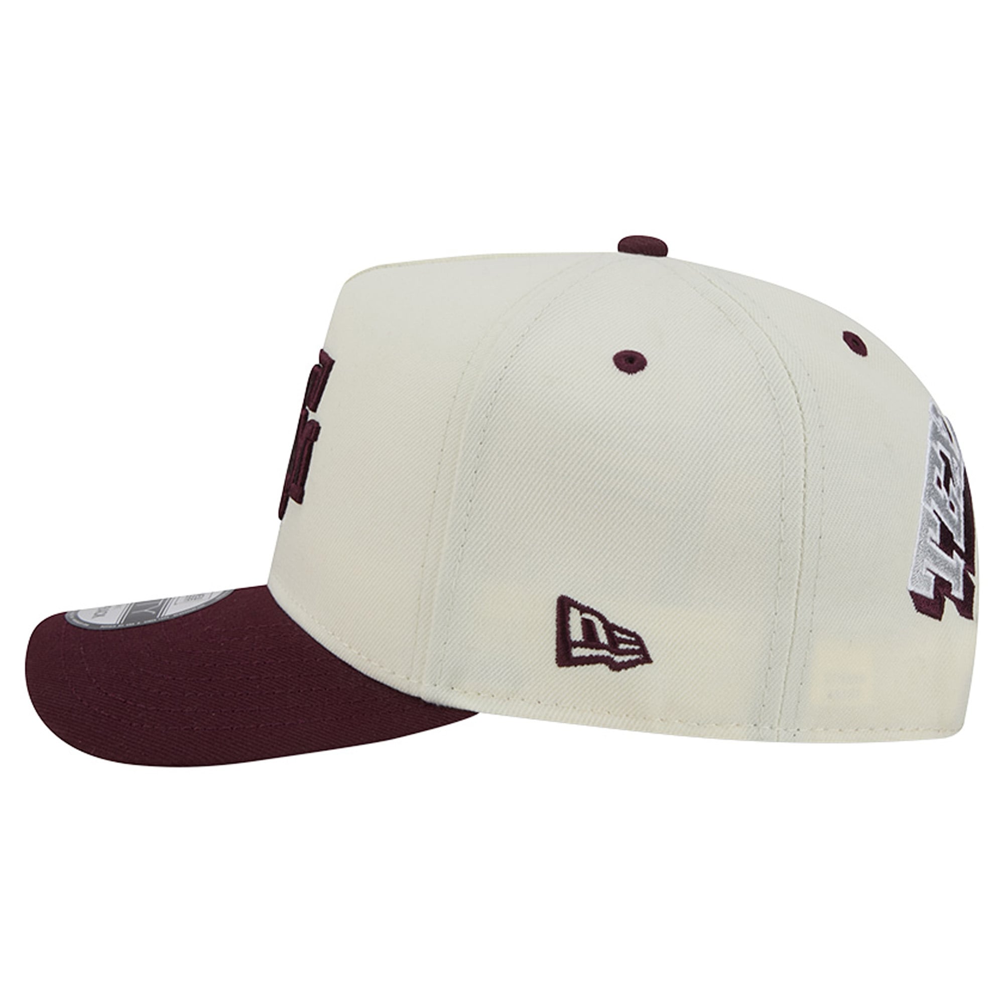 Unisex New Era White/Maroon Texas A&M Aggies A-Frame 9FIFTY Snapback Hat