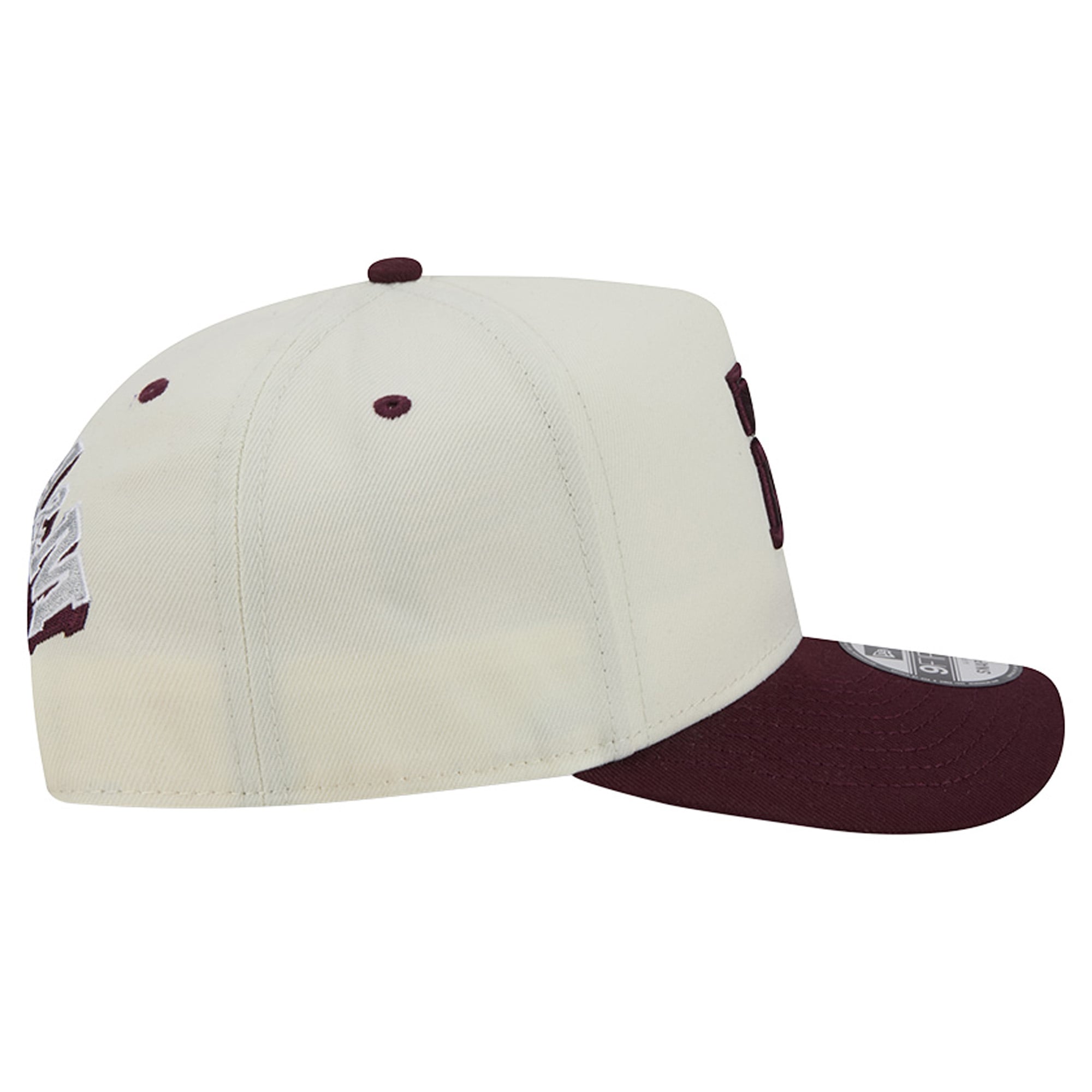 Unisex New Era White/Maroon Texas A&M Aggies A-Frame 9FIFTY Snapback Hat
