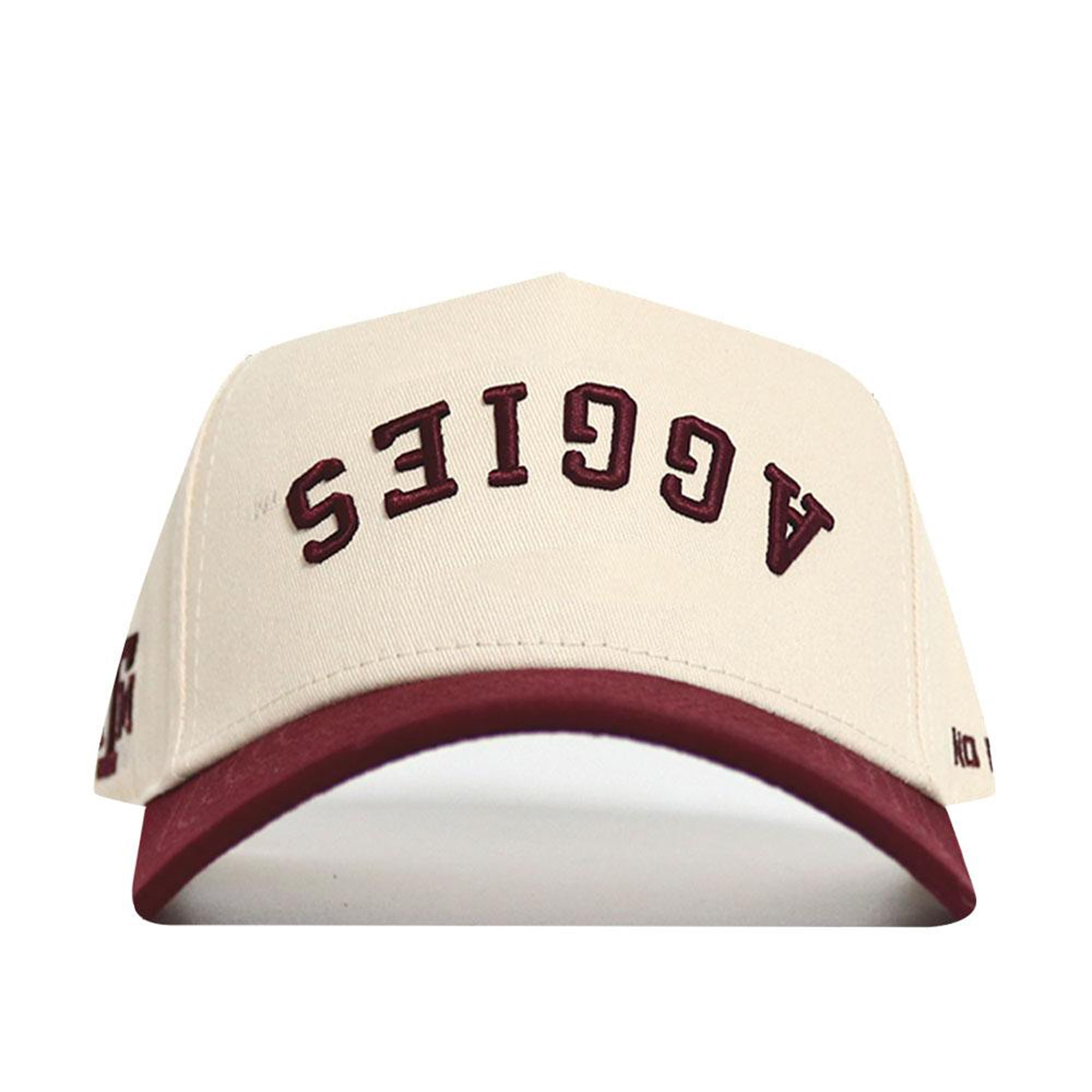 Casquette unisexe No Rivals naturelle/bordeaux Texas A&M Aggies à couleurs classiques inversées, ajustable