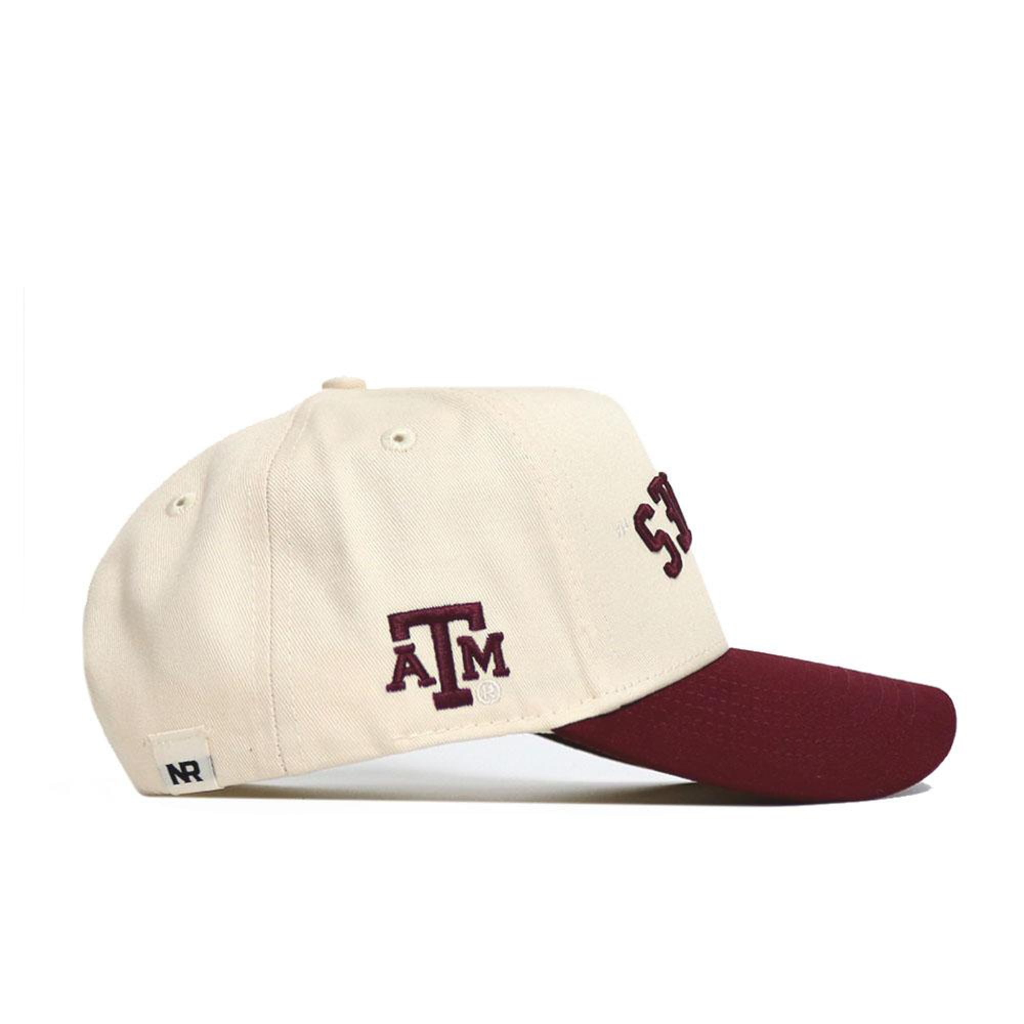 Casquette unisexe No Rivals naturelle/bordeaux Texas A&M Aggies à couleurs classiques inversées, ajustable