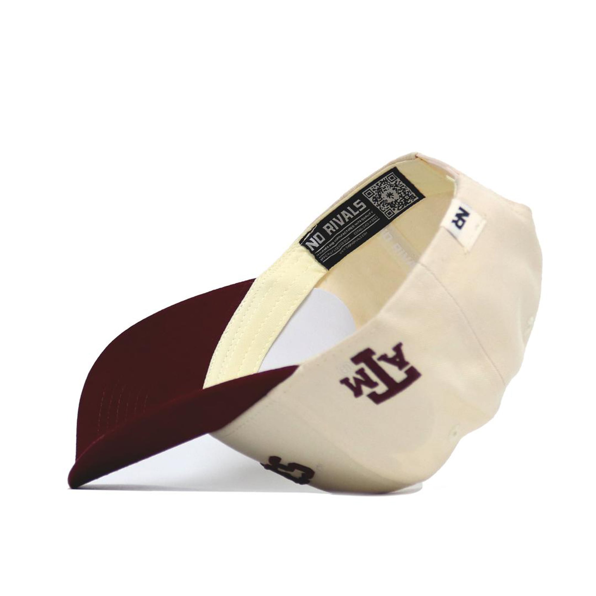 Casquette unisexe No Rivals naturelle/bordeaux Texas A&M Aggies à couleurs classiques inversées, ajustable
