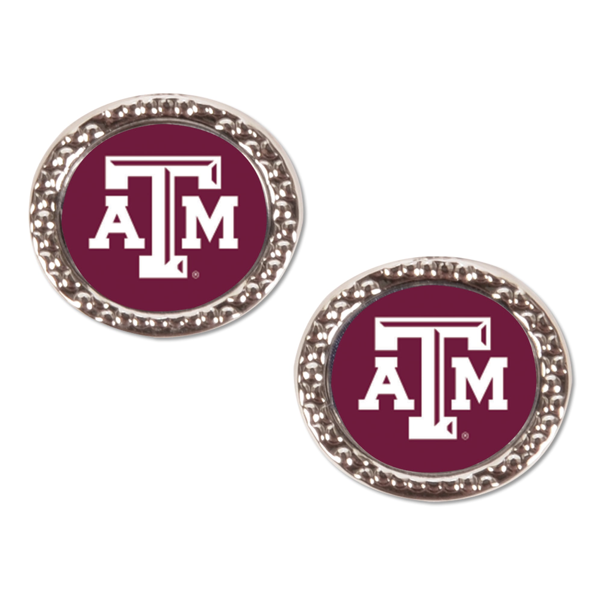 Boucle d'oreille ronde WinCraft Texas A&M Aggies