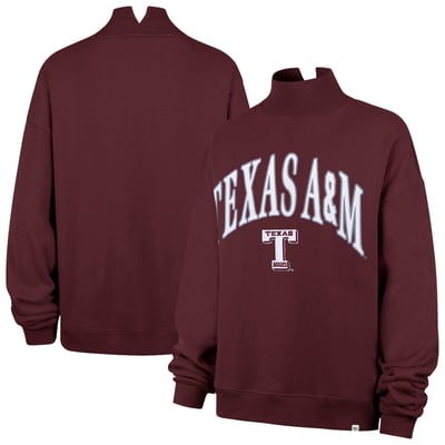  Texas A&M Aggies '47 Women's Mock Neck Sweatshirt - Maroon