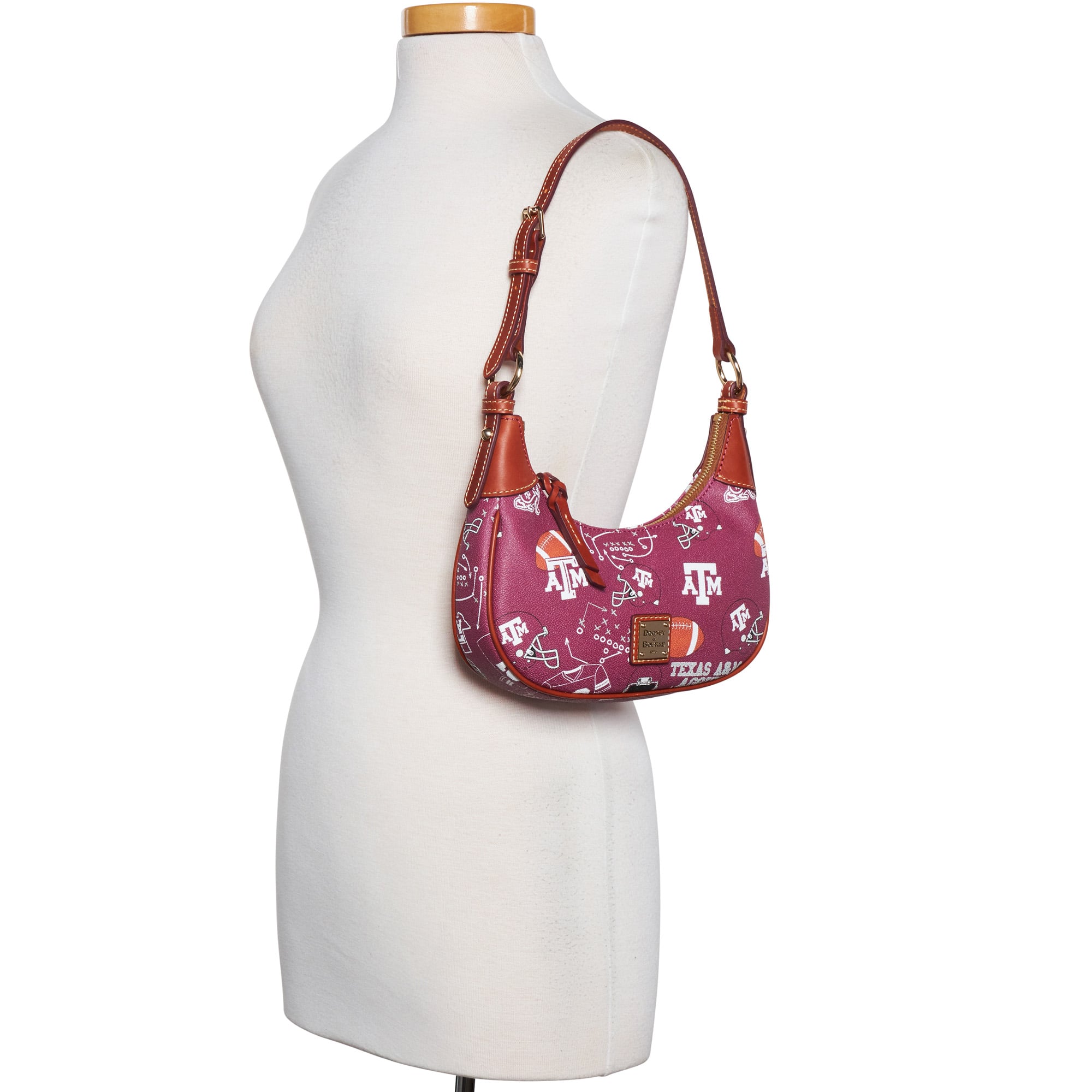 Sac à bandoulière souple Dooney & Bourke Texas A&M Aggies pour femme
