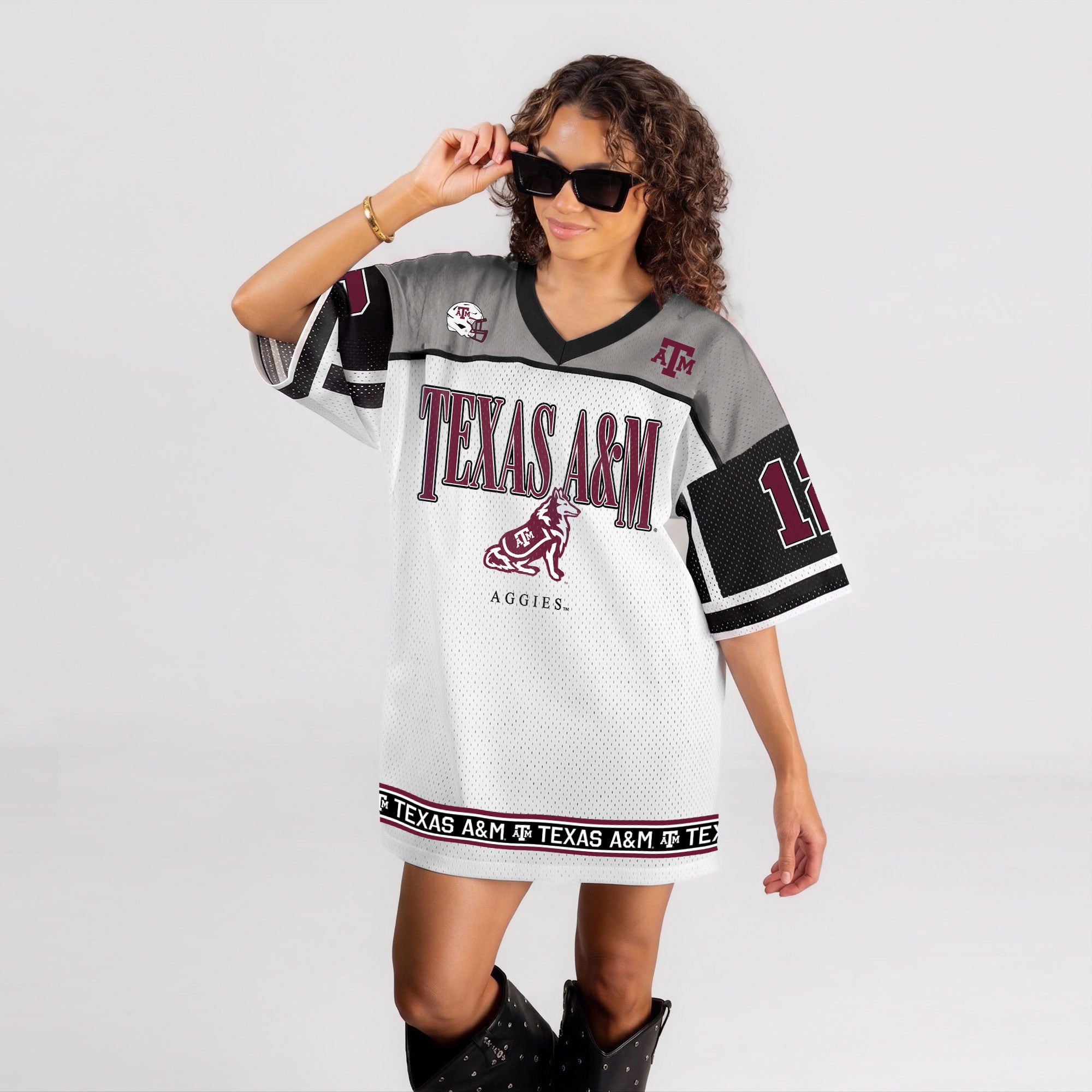 Robe-maillot Hustle Mode blanche Texas A&M Aggies pour femme, collection Gameday Couture