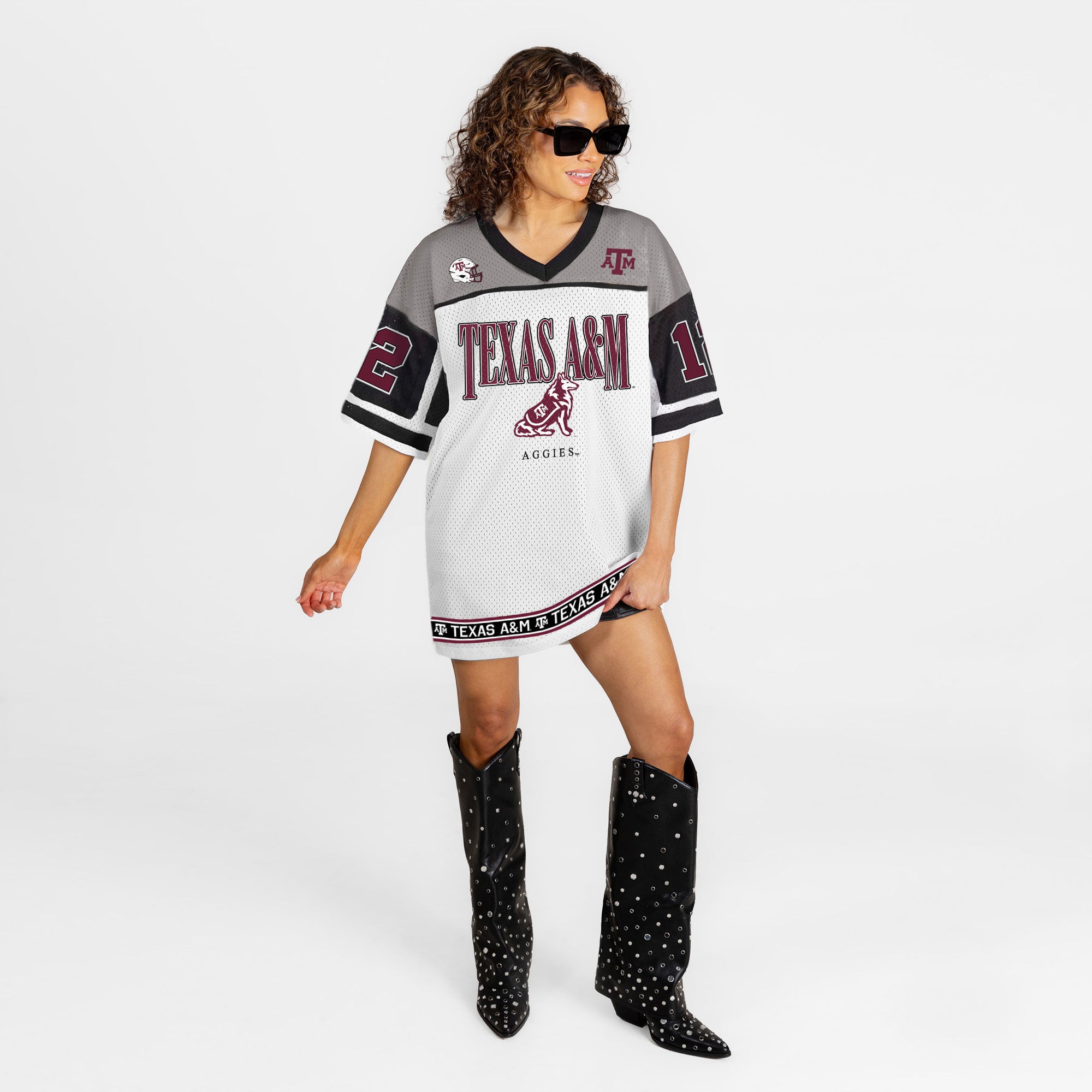 Robe-maillot Hustle Mode blanche Texas A&M Aggies pour femme, collection Gameday Couture
