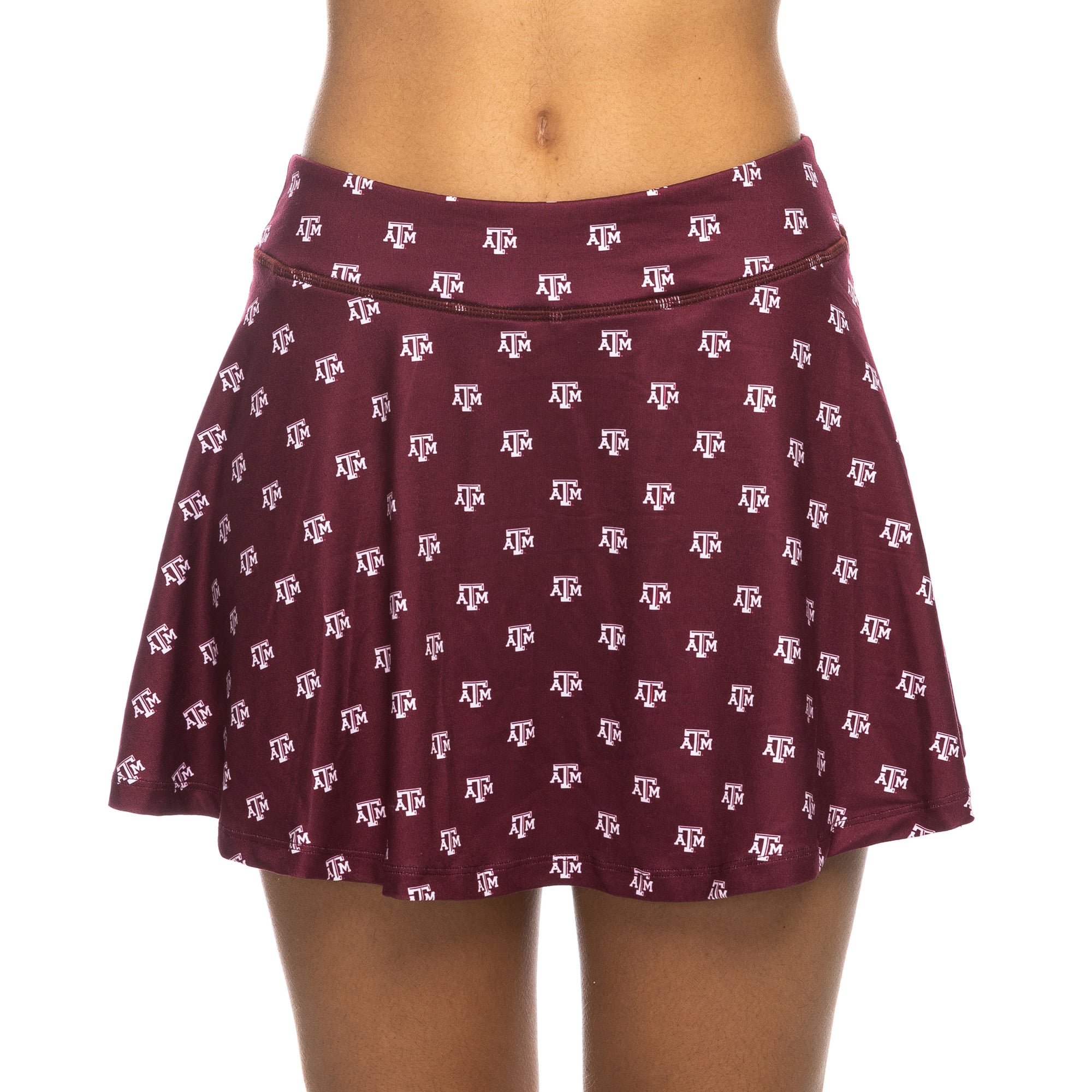 Jupe-short fluide ZooZatz bordeaux à imprimé intégral Texas A&M Aggies pour femme