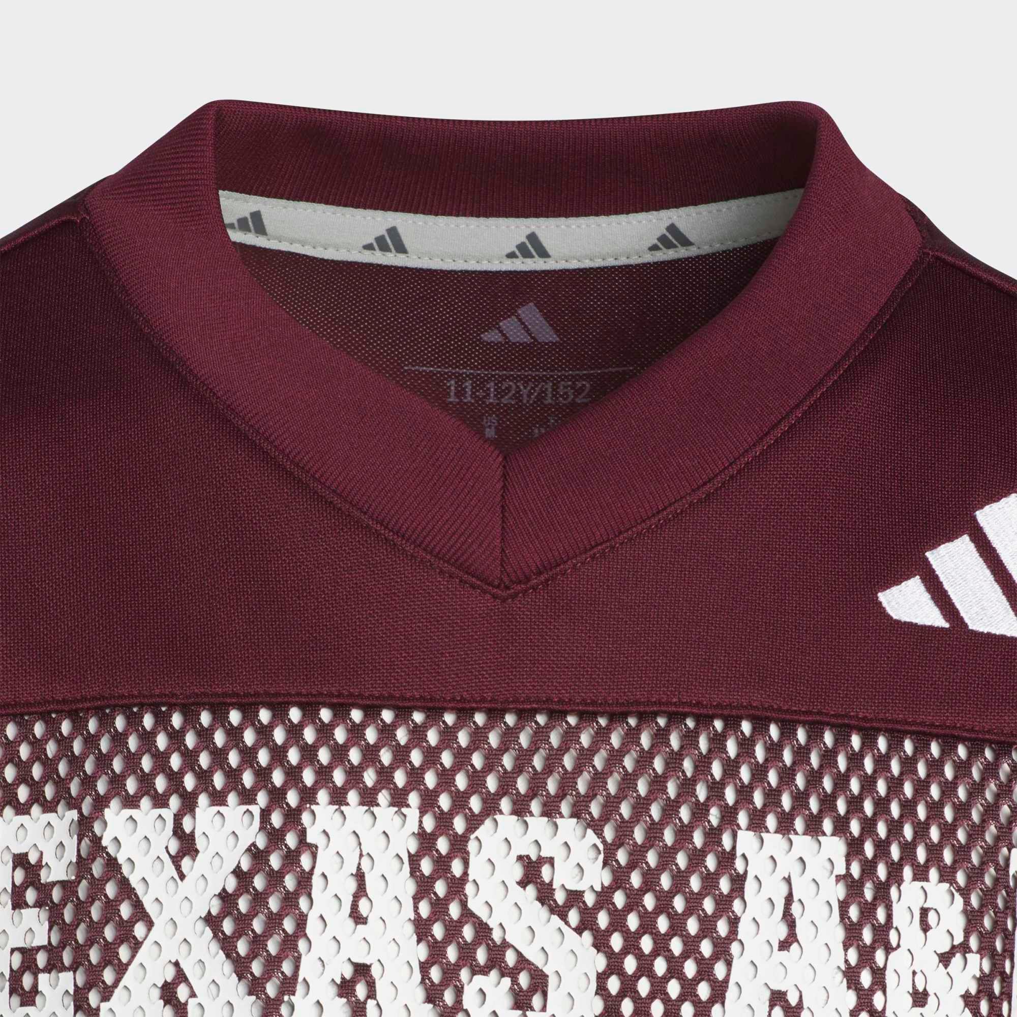 Maillot adidas bordeaux Texas A&M Aggies Tailgate pour jeunes