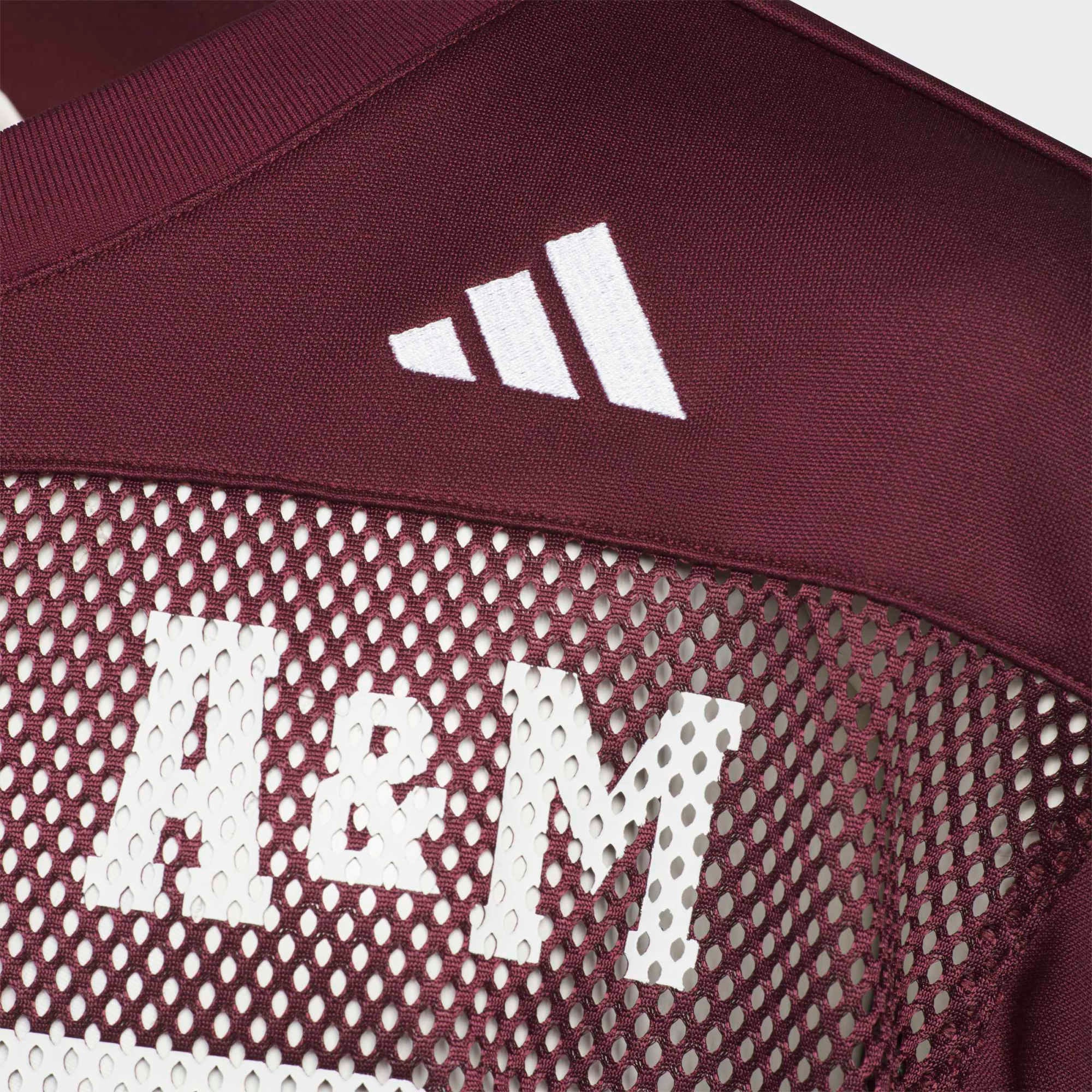 Maillot adidas bordeaux Texas A&M Aggies Tailgate pour jeunes