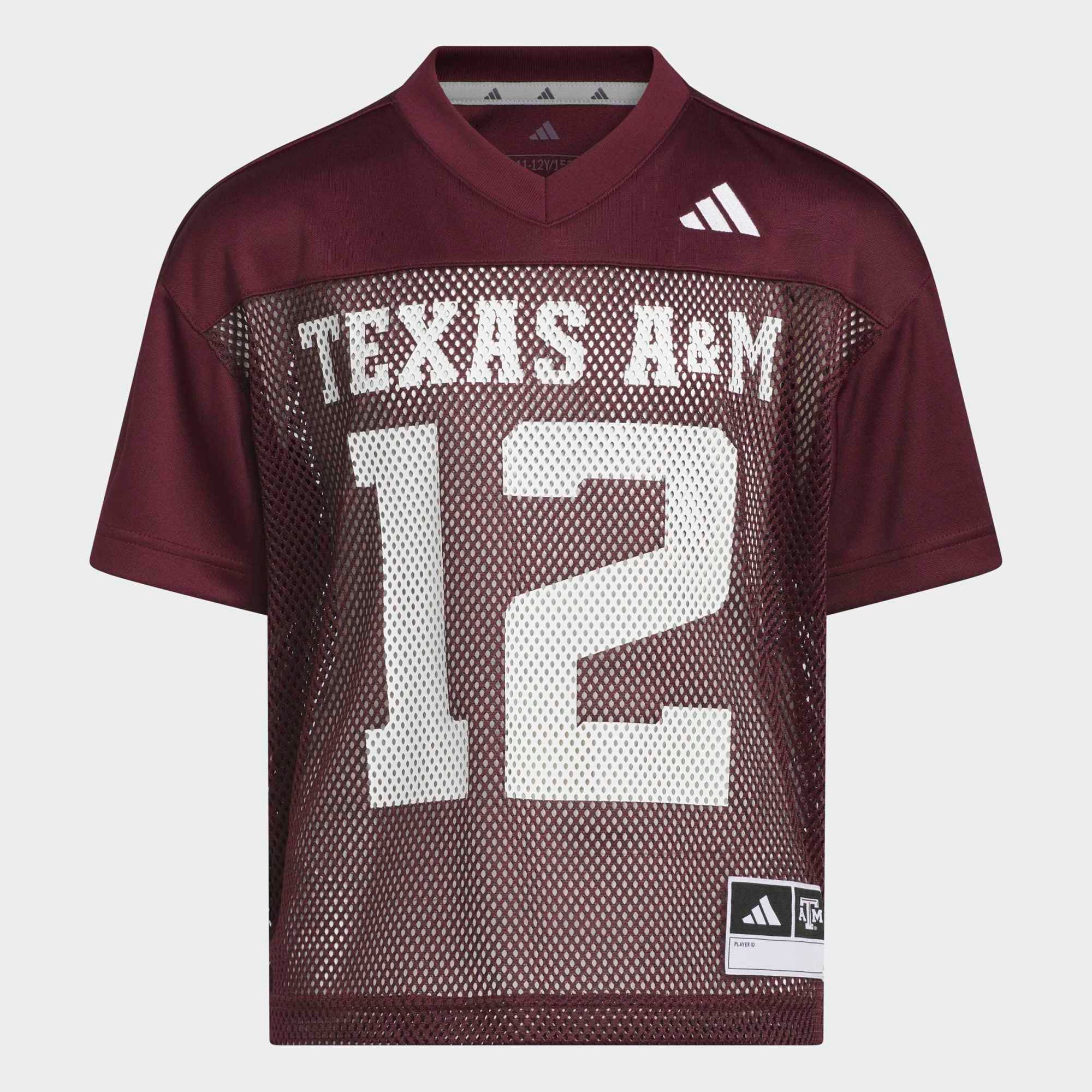 Maillot adidas bordeaux Texas A&M Aggies Tailgate pour jeunes