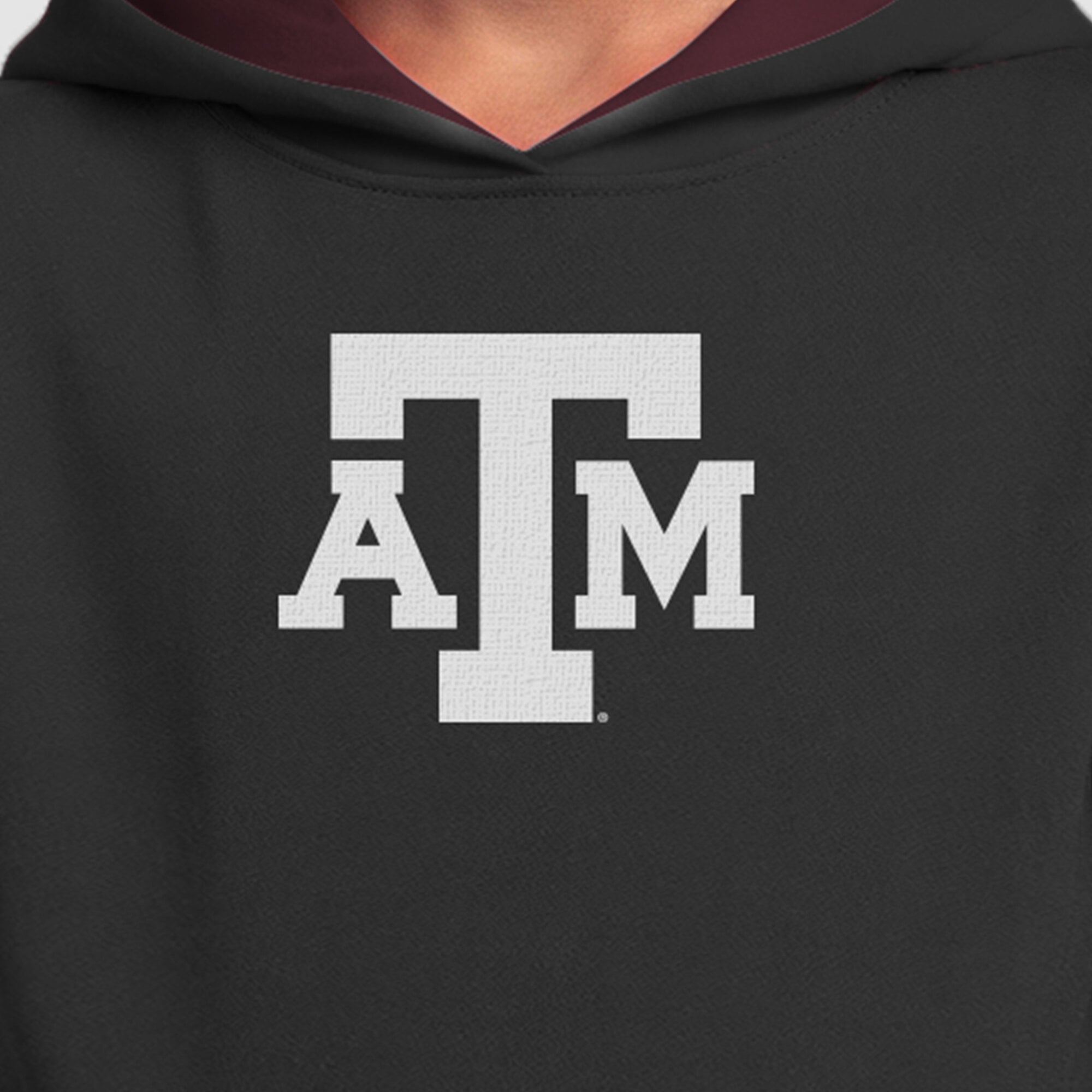 Sweat à capuche en polaire Youth Champion Black Texas A&M Aggies