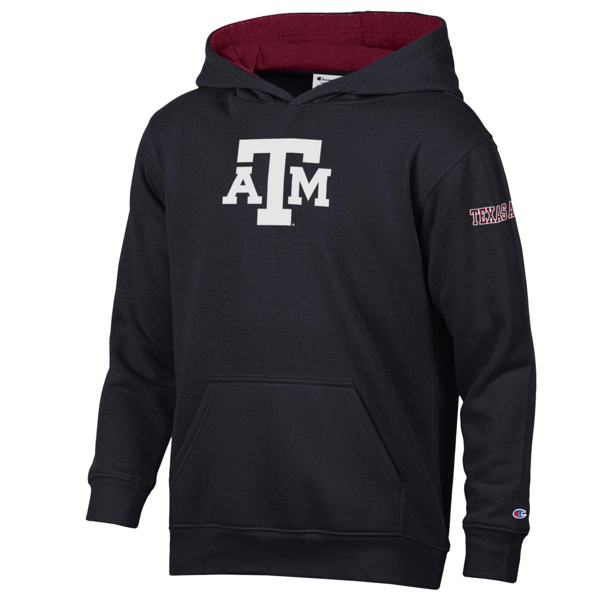 Sweat à capuche en polaire Youth Champion Black Texas A&M Aggies