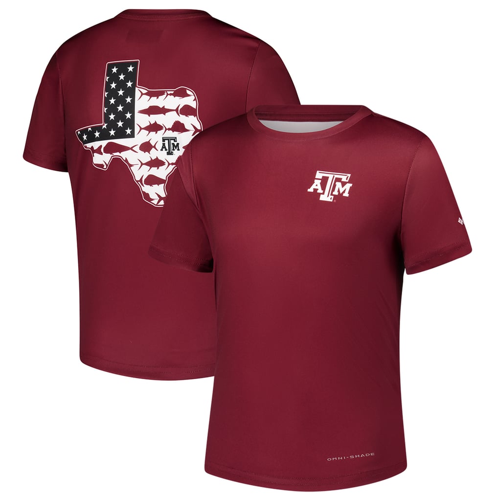 Texas A&M Aggies Columbia Youth Terminal Tackle Omni-Shade T-Shirt - Maroon