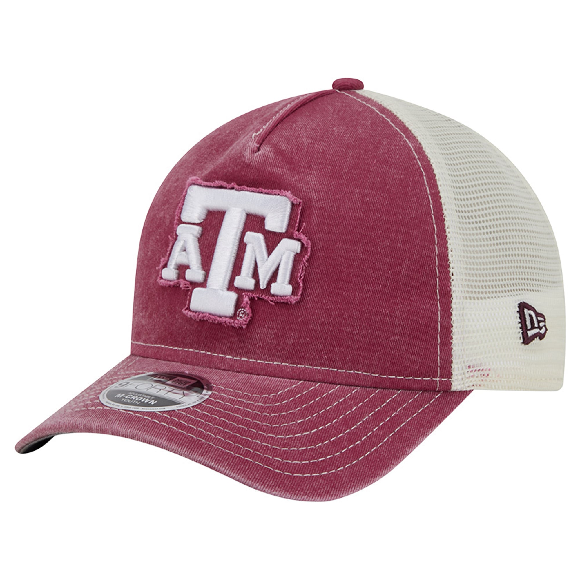 Youth New Era Maroon Texas A&M Aggies Retro A-Frame Adjustable Trucker Hat