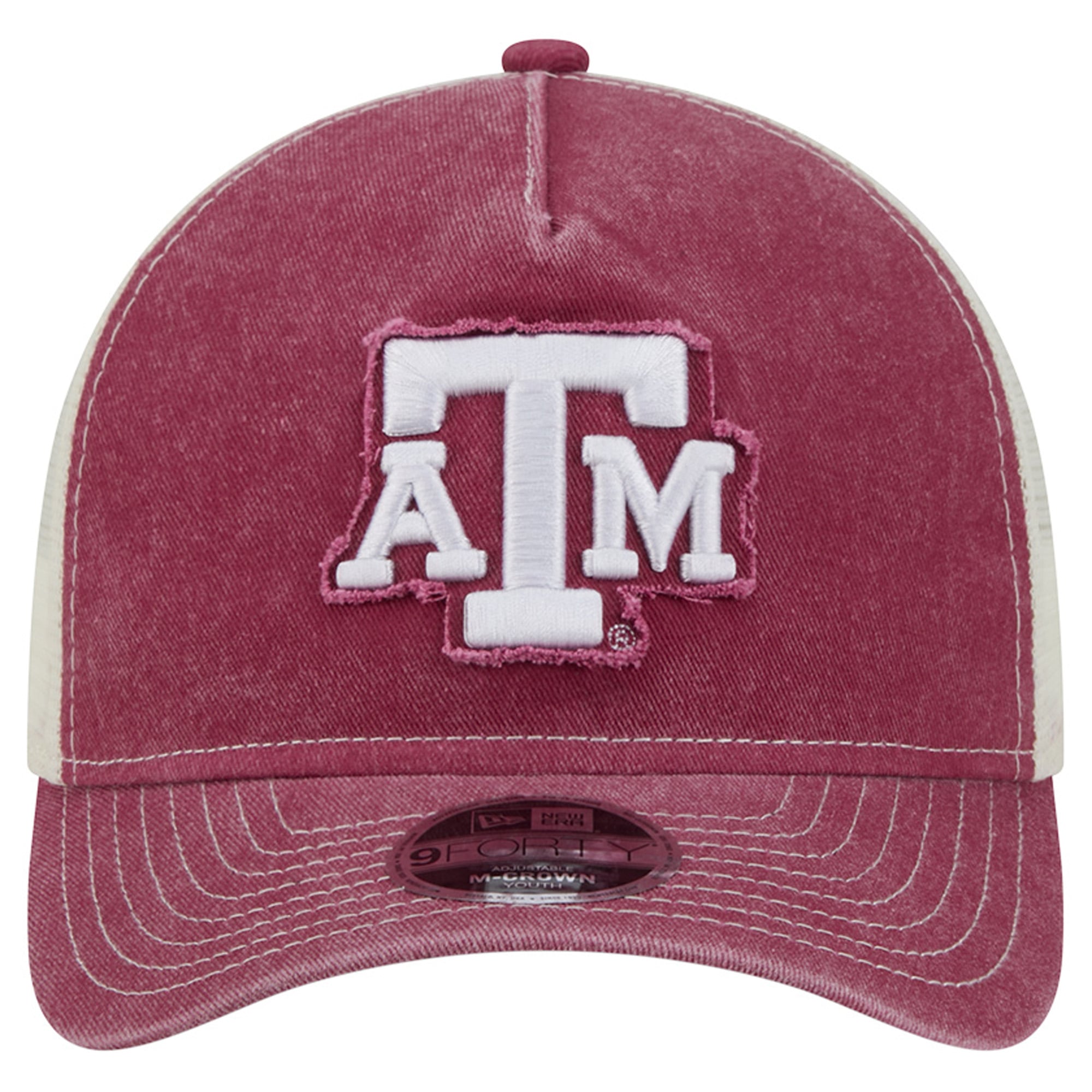 Youth New Era Maroon Texas A&M Aggies Retro A-Frame Adjustable Trucker Hat