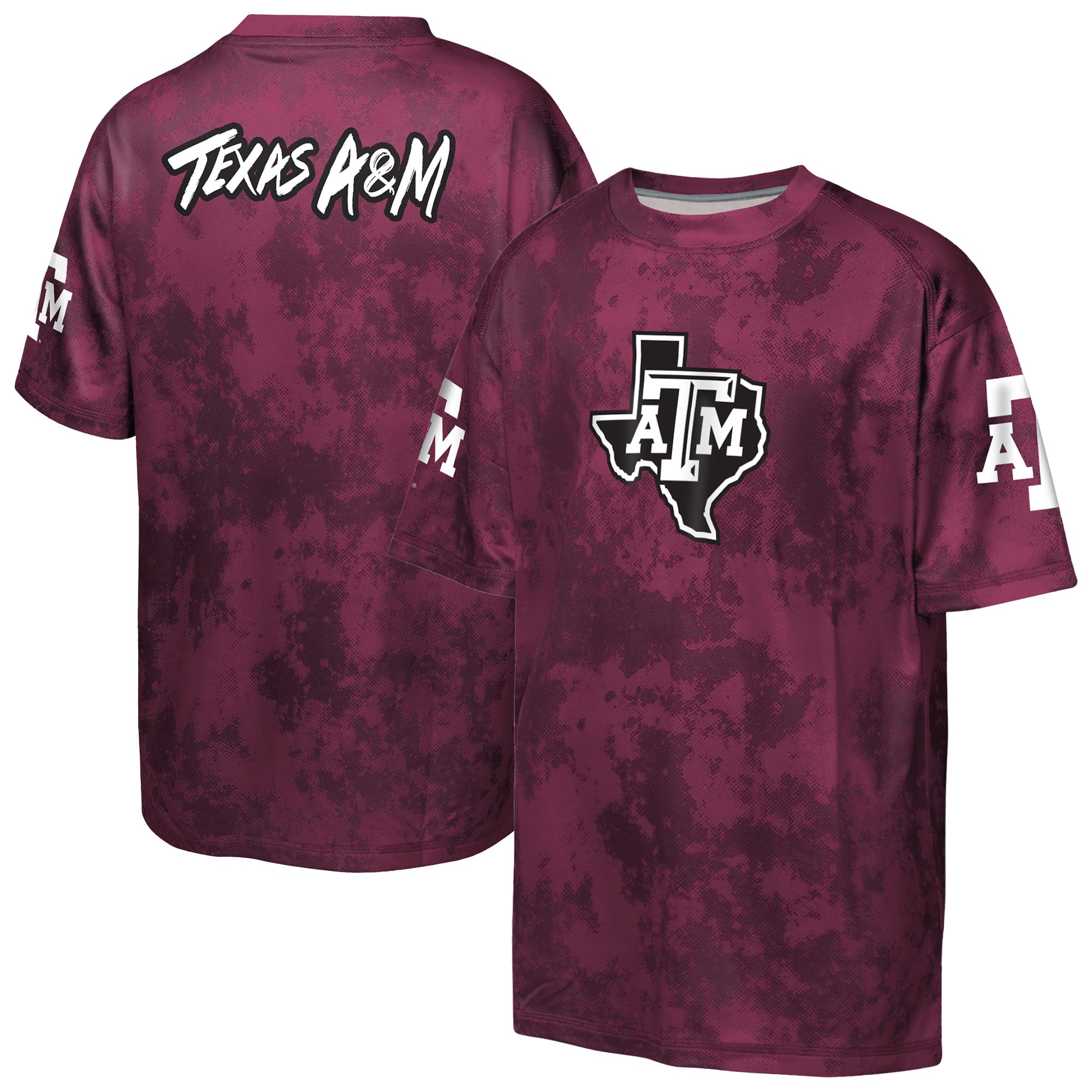 Youth Outerstuff Maroon Texas A&M Aggies Off-Side Sublimated T-Shirt