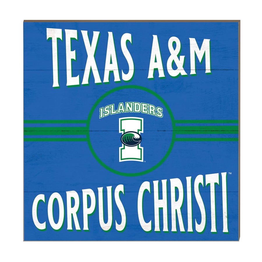 Texas A&M Corpus Christi Islanders 10'' x 10'' Retro Team Sign